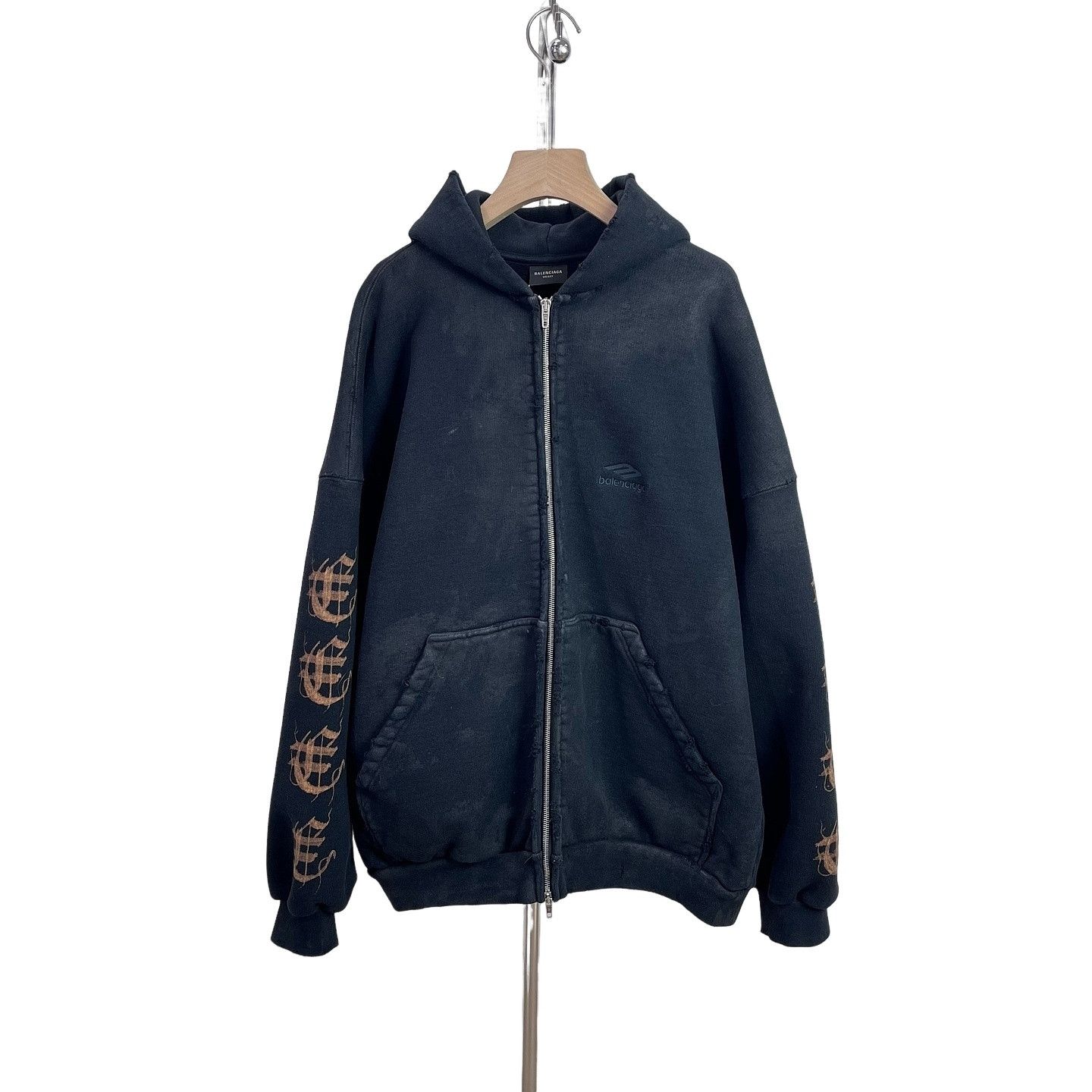 Balenciaga Fw22 BALENCIAGA Polo Zip-Up Hoodie Large Fit Rare Size