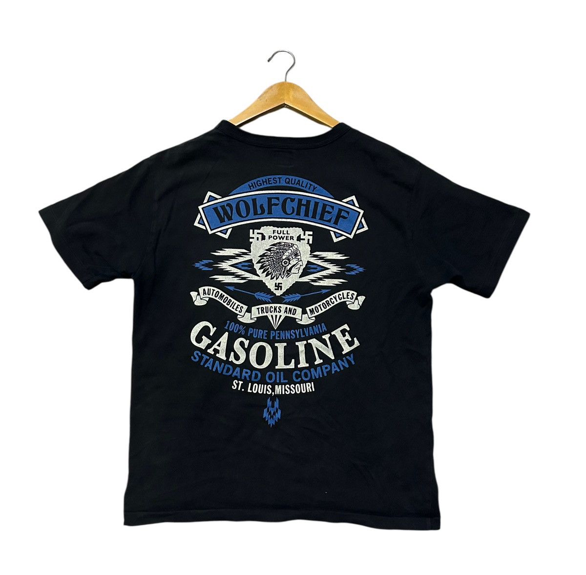 Japanese Brand Gunz wolfchief gasoline full power truck & motorcycles tee Size US L / EU 52-54 / 3 - 2 Thumbnail
