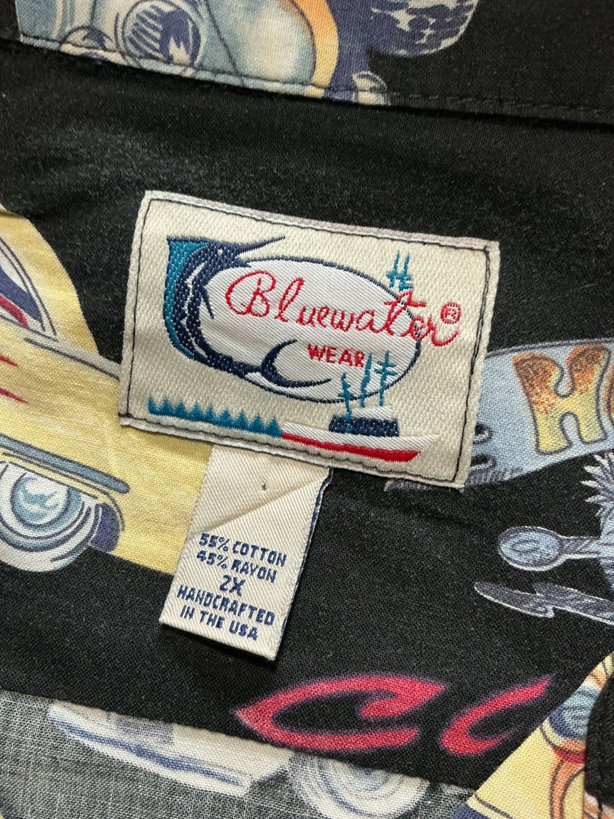 Vintage Vintage Bluewater Wear Hot Rods Cars Racing Hawaiian Shirt Size US XXL / EU 58 / 5 - 7 Thumbnail