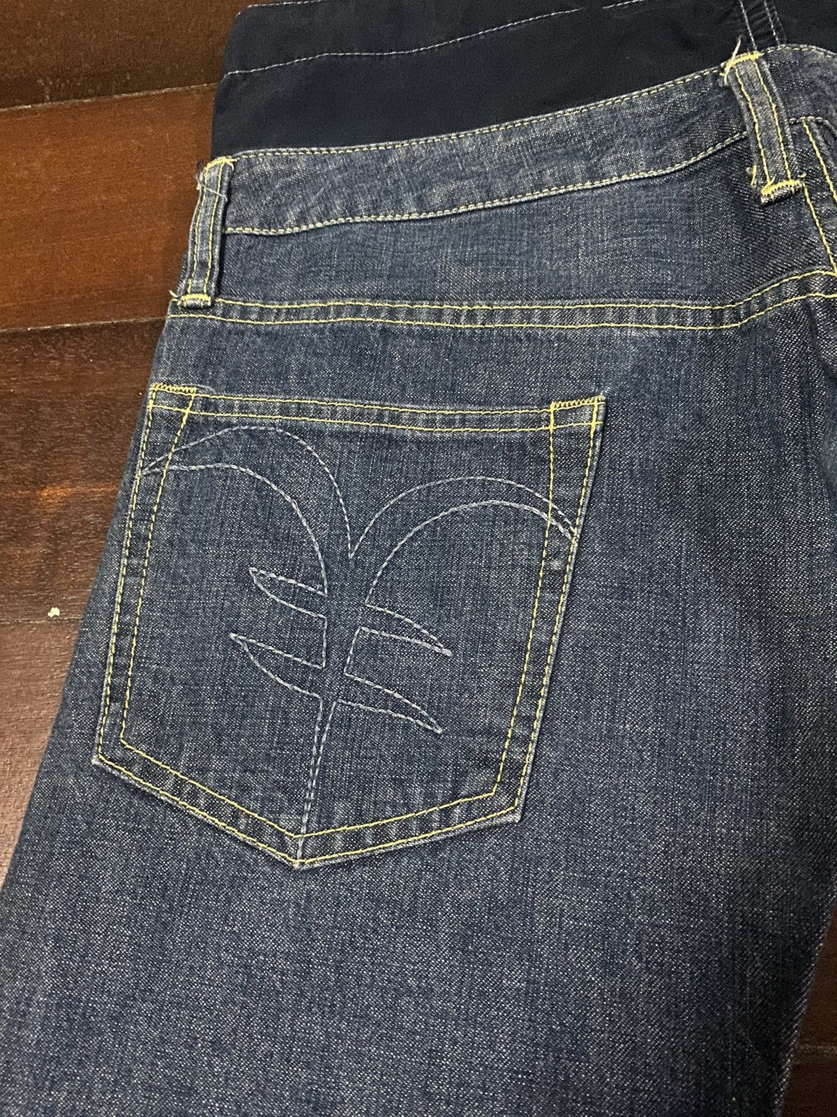 Evisu × Japanese Brand × Le Grande Bleu (L.G.B.) vintage yen japanese brand double waist denim nice design B1 Size US 33 - 14 Thumbnail
