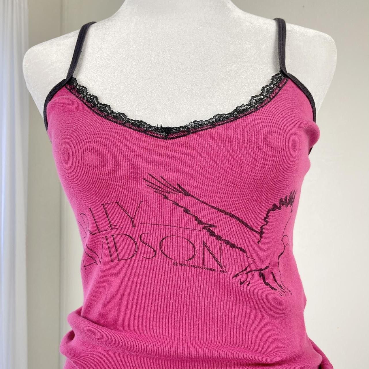 Harley Davidson ✩ Vintage '91 Made In USA Harley Davidson Camisole Camisole Size M / US 6-8 / IT 42-44 - 2 Thumbnail