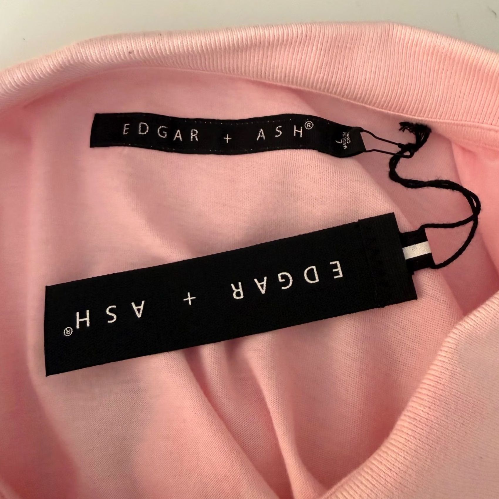 ASH Edgar + Ash Polo Shirt Mens L Pink White Tie-Dye Dip-Dye Ombre 100% Cotton Short Sleeve Collared Button NWT Size US L / EU 52-54 / 3 - 4 Thumbnail