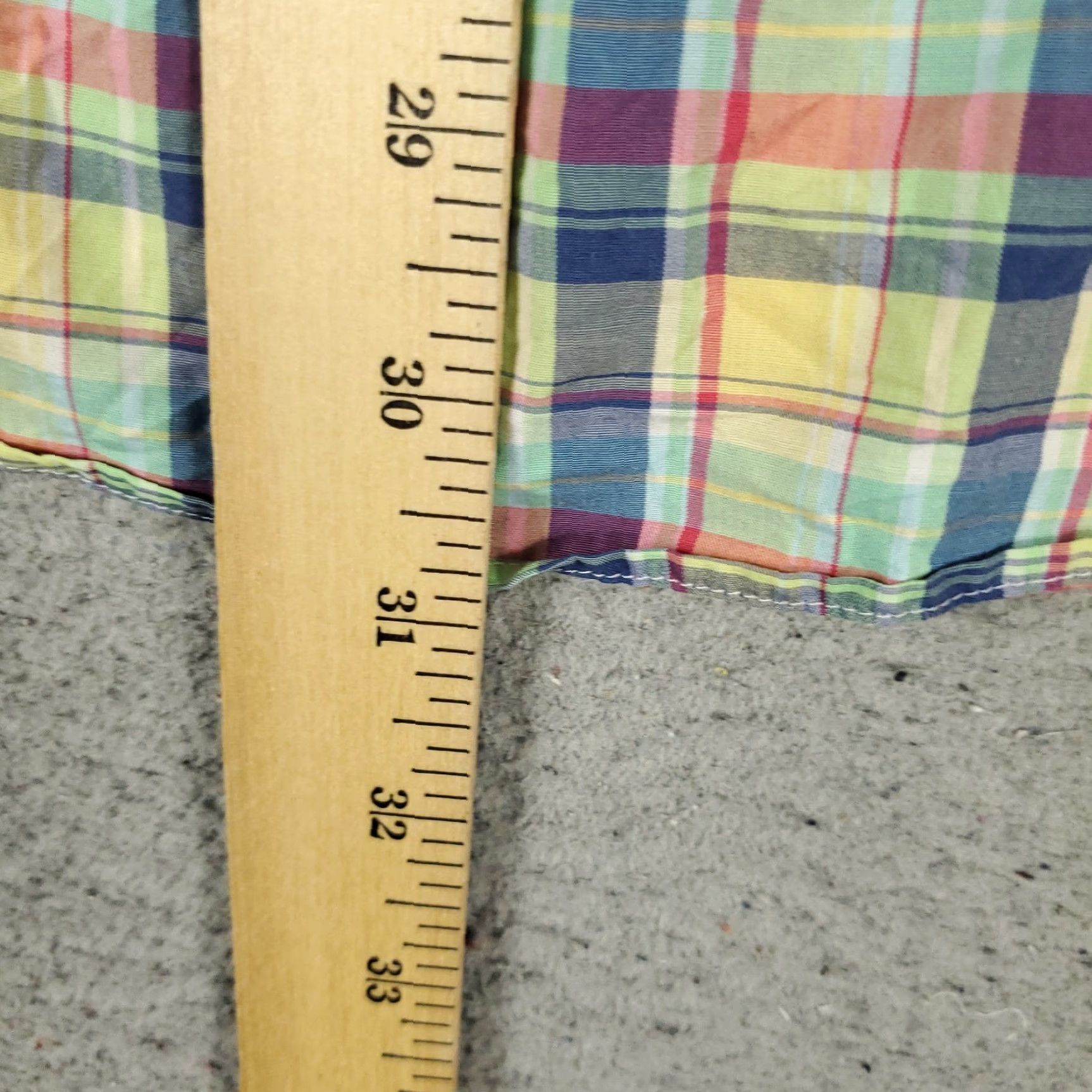 Ralph Lauren Ralph Lauren Shirt Mens Large Yellow Plaid Button-Up Short Sleeve Casual Classic Preppy 90s Style Mens Size US L / EU 52-54 / 3 - 5 Thumbnail