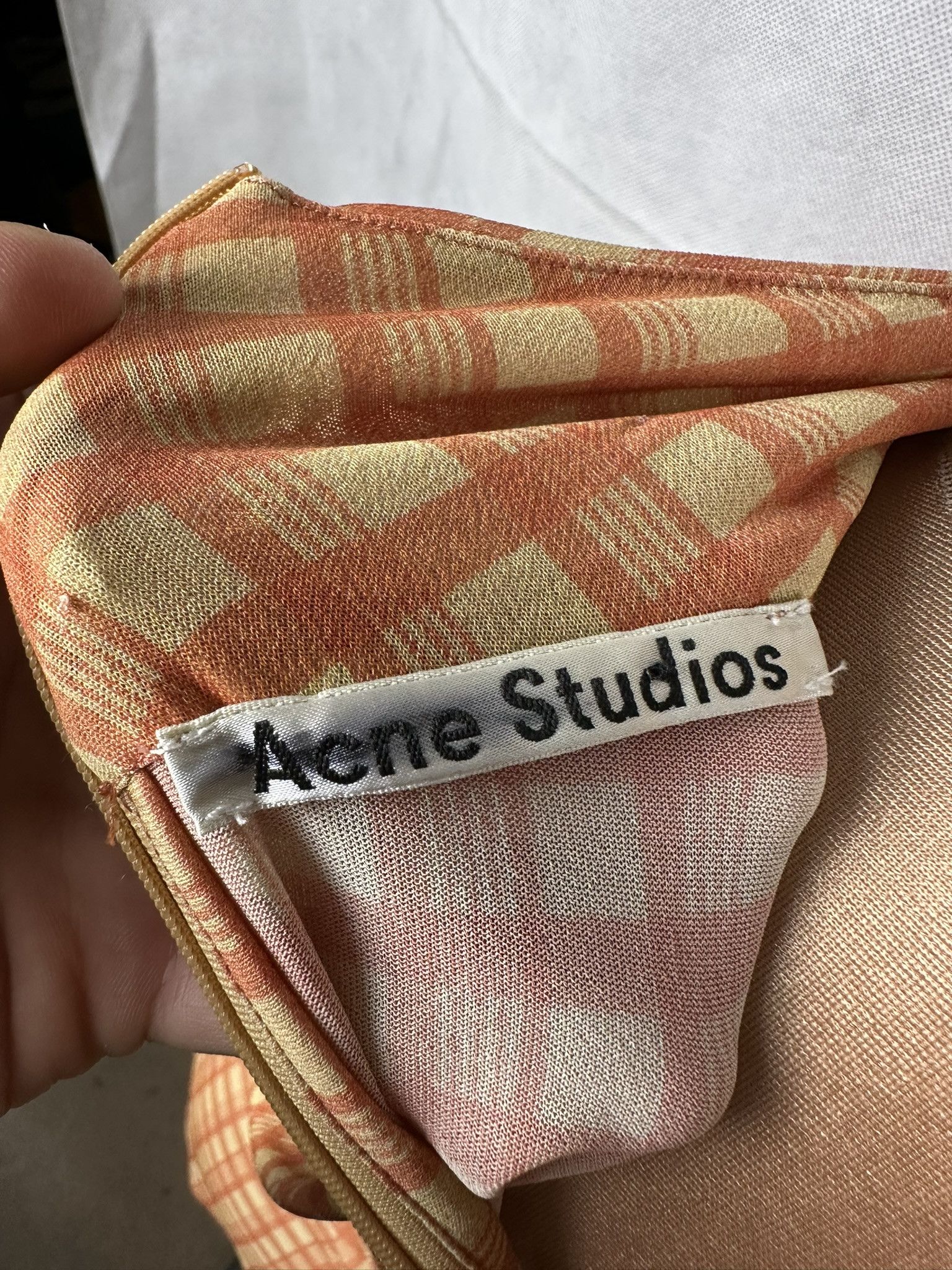 Acne Studios × Designer Acne Studios Checked Viscose Blouse Size S / US 4 / IT 40 - 7 Thumbnail