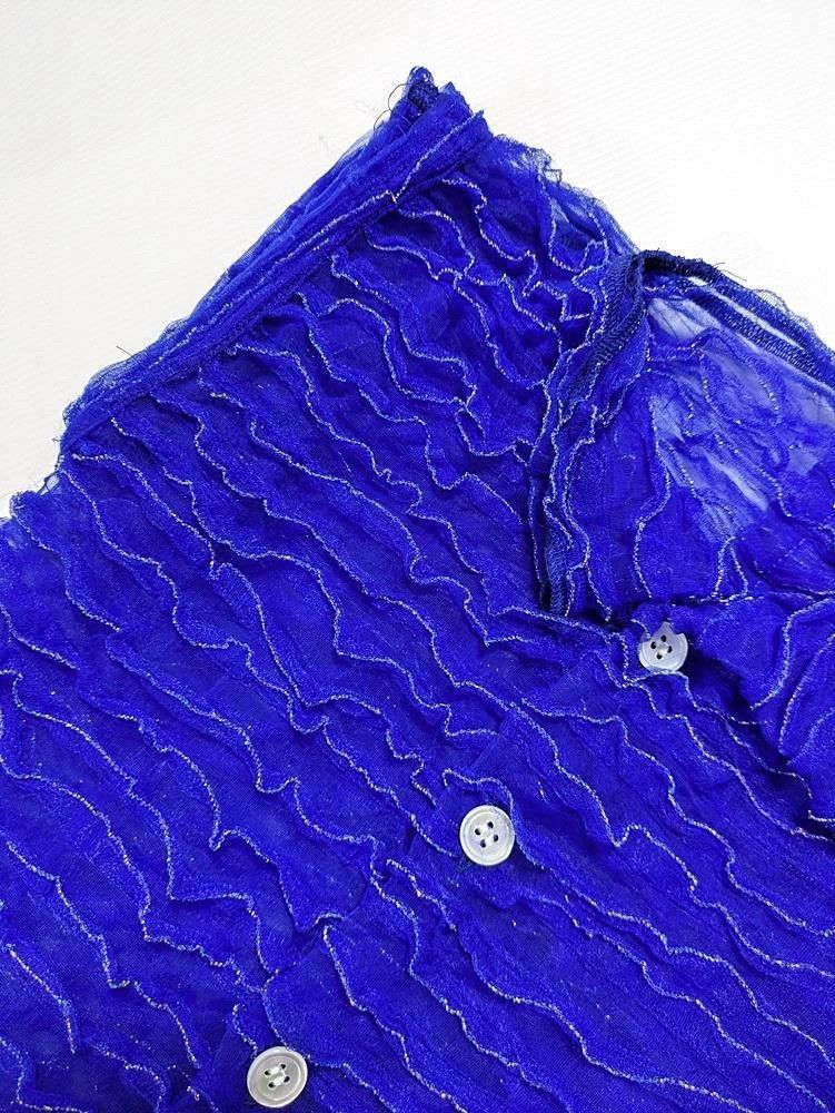 Comme des Garcons Comme Des Garcons Blue Shirt Size XS / US 0-2 / IT 36-38 - 5 Thumbnail