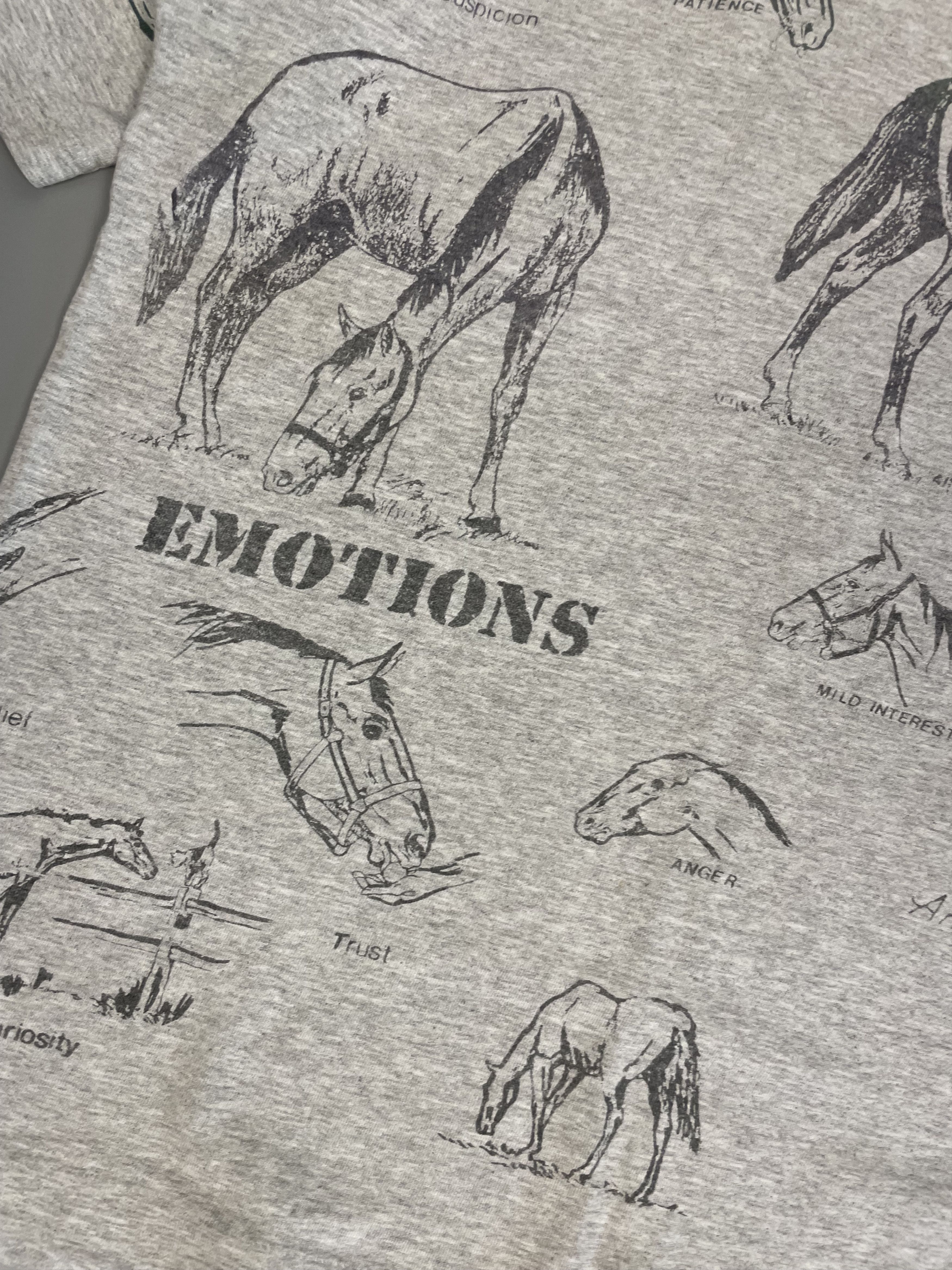 Vintage VINTAGE SINGLE STITCH HORSE FULLPRINT AOP T-SHIRT Size US XL / EU 56 / 4 - 5 Thumbnail