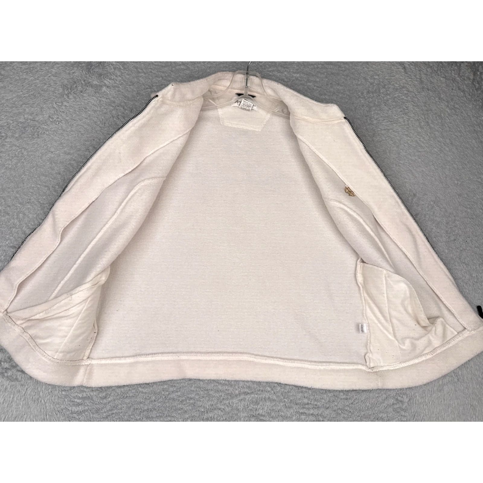 Logo 7 Antigua Vest Womens Medium White Fleece Full Zip Sleeveless Golf Logo Outdoor Size M / US 6-8 / IT 42-44 - 2 Thumbnail