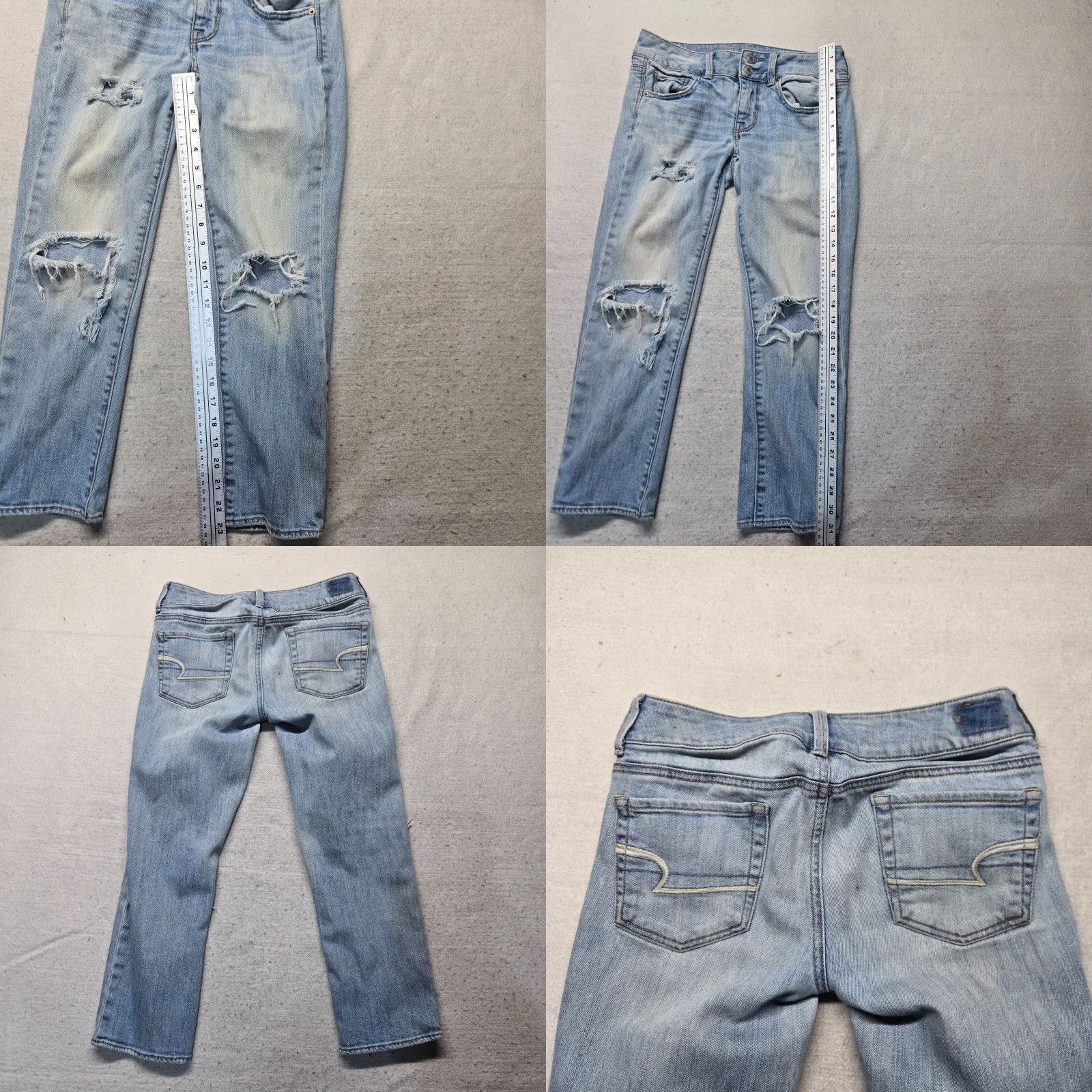American Eagle Outfitters American Eagle Outfitters Jeans Artist Crop Light Blue 2 Women's Cropped Stretch Modern 90s? Size 26" / US 2 / IT 38 - 8 Thumbnail