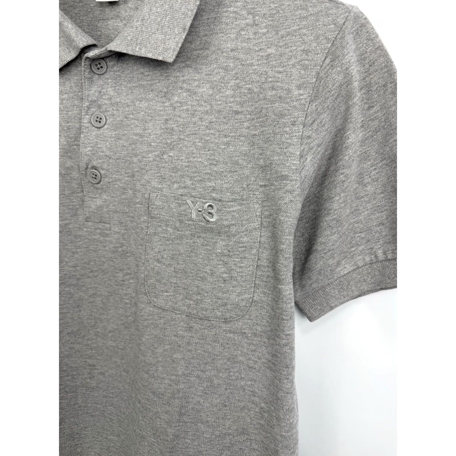 Adidas VINTAGE Y-3 Adidas Yohji Yamamoto Polo T-Shirt Rare Size S Gray Mens T-Shirt 2008 Japan Polo Y-3 Shirt Size US S / EU 44-46 / 1 - 4 Thumbnail