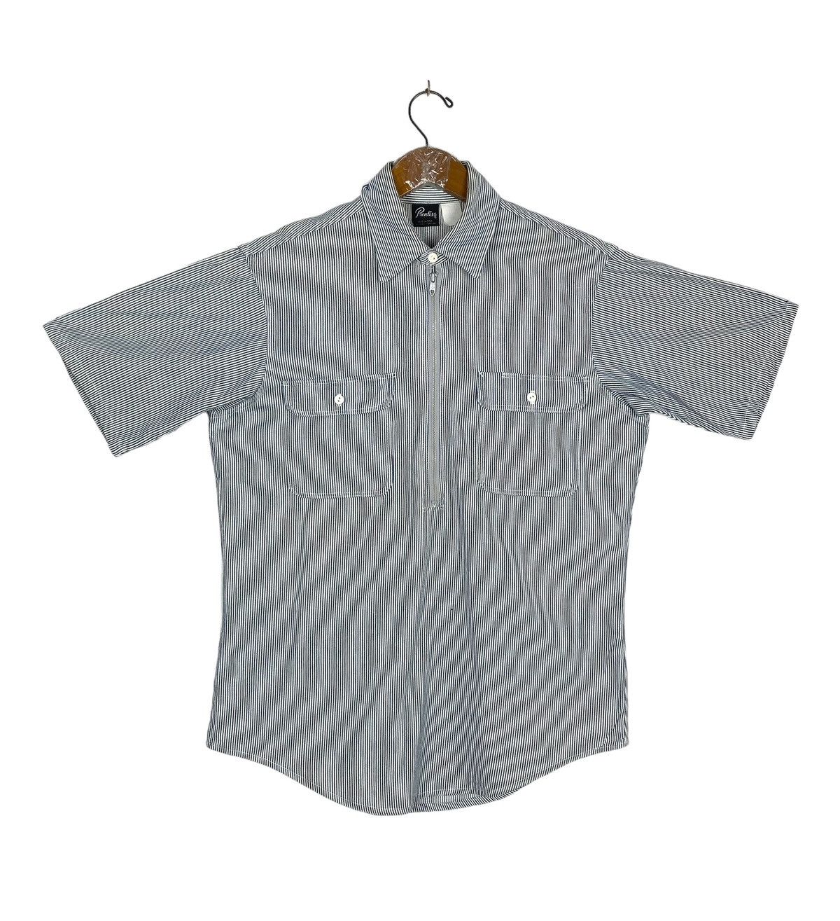 Vintage Rare‼️ Vtg Pnentiss Hickory Stripe Workwear Shirt Usa Talon Size US M / EU 48-50 / 2 - 1 Thumbnail