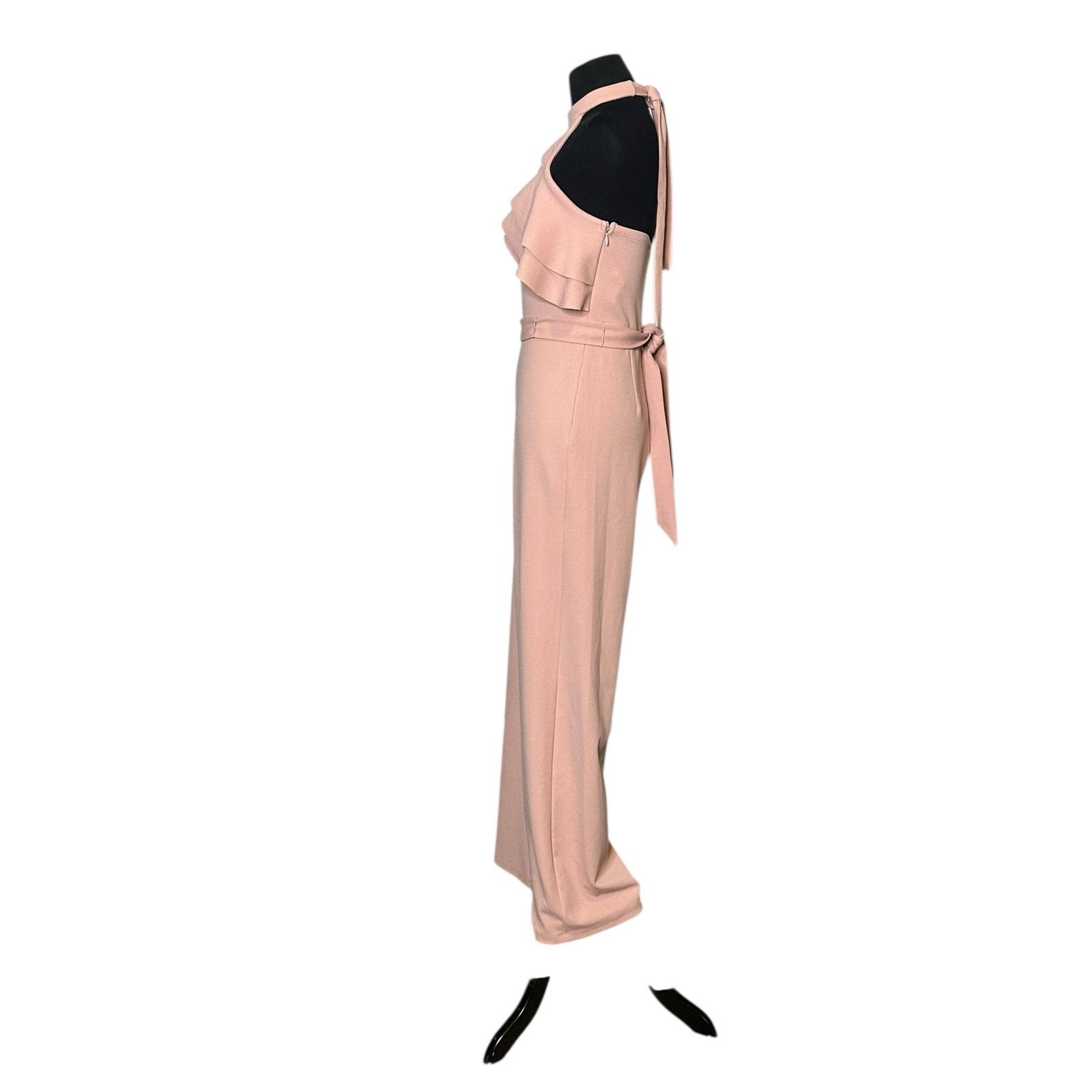 Anthropologie Avec les Filles halter neck ruffled jumpsuit size 2 Size 26" / US 2 / IT 38 - 10 Thumbnail