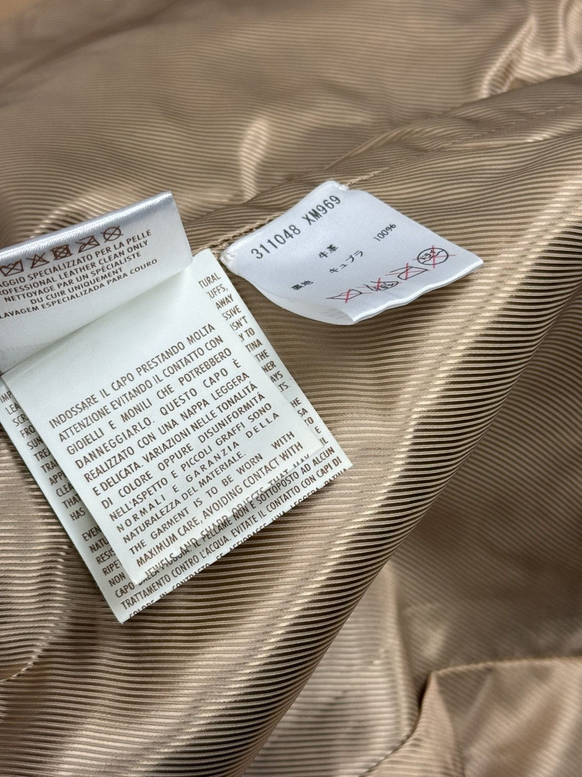 Gucci Gucci SS13 Floral Embroidery Leather Jacket Beige Size 36 Size XS / US 0-2 / IT 36-38 - 16 Thumbnail