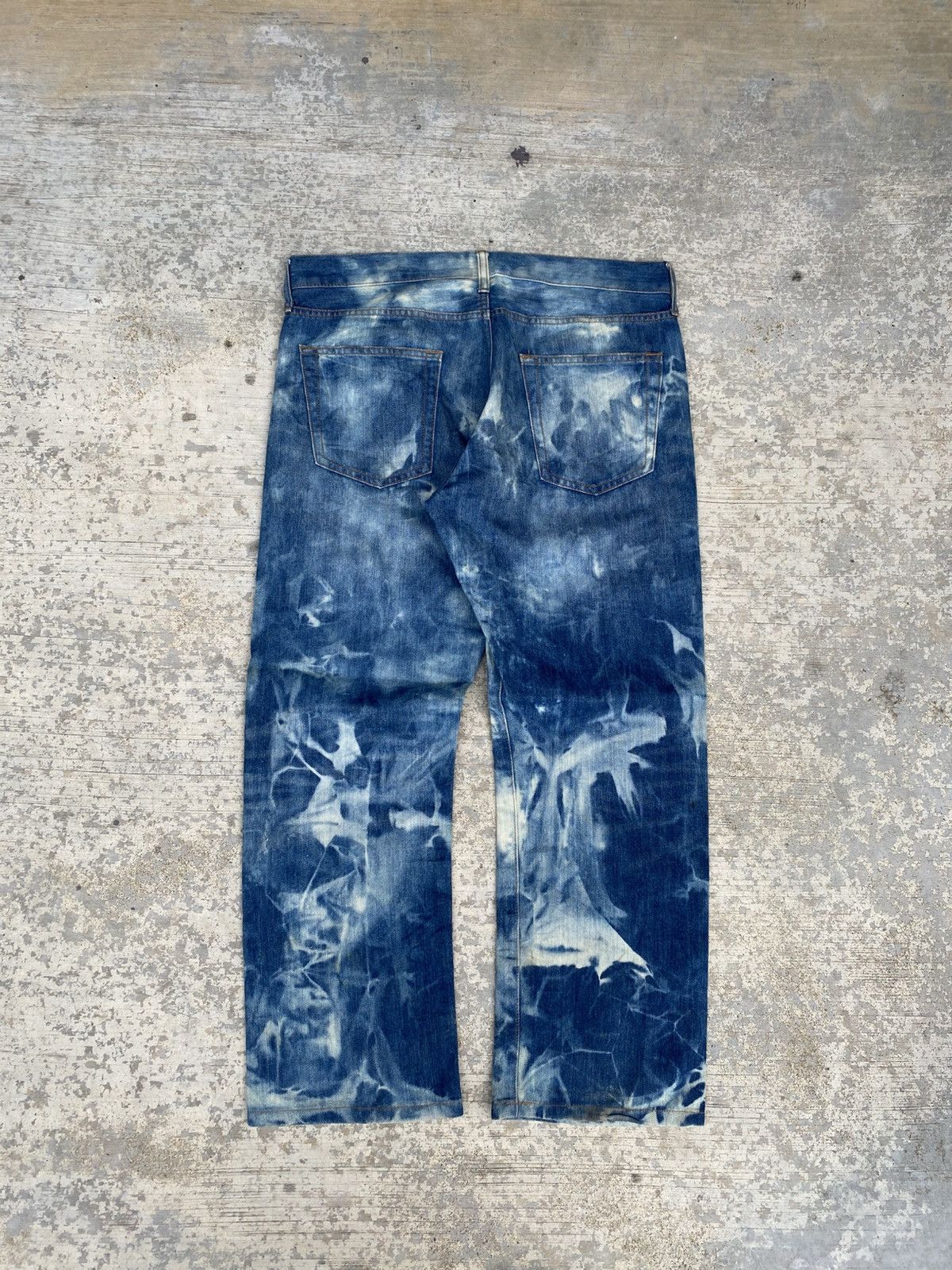 GU Japanese brand GU bleached baggy pants Size US 33 - 2 Thumbnail