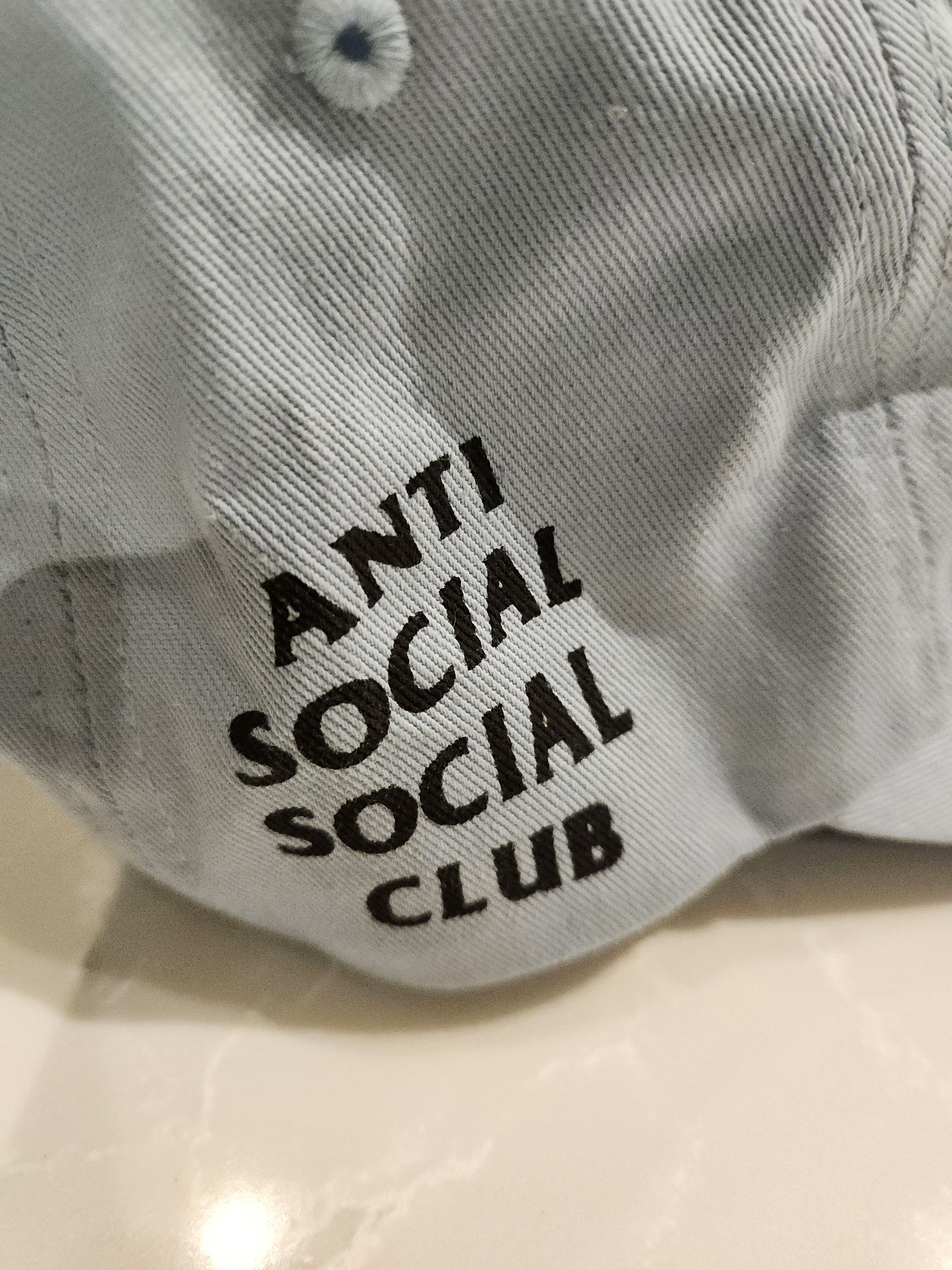 Anti Social Social Club Adjustable 6 Panel 100% Cotton Dad Hat Size ONE SIZE - 4 Thumbnail