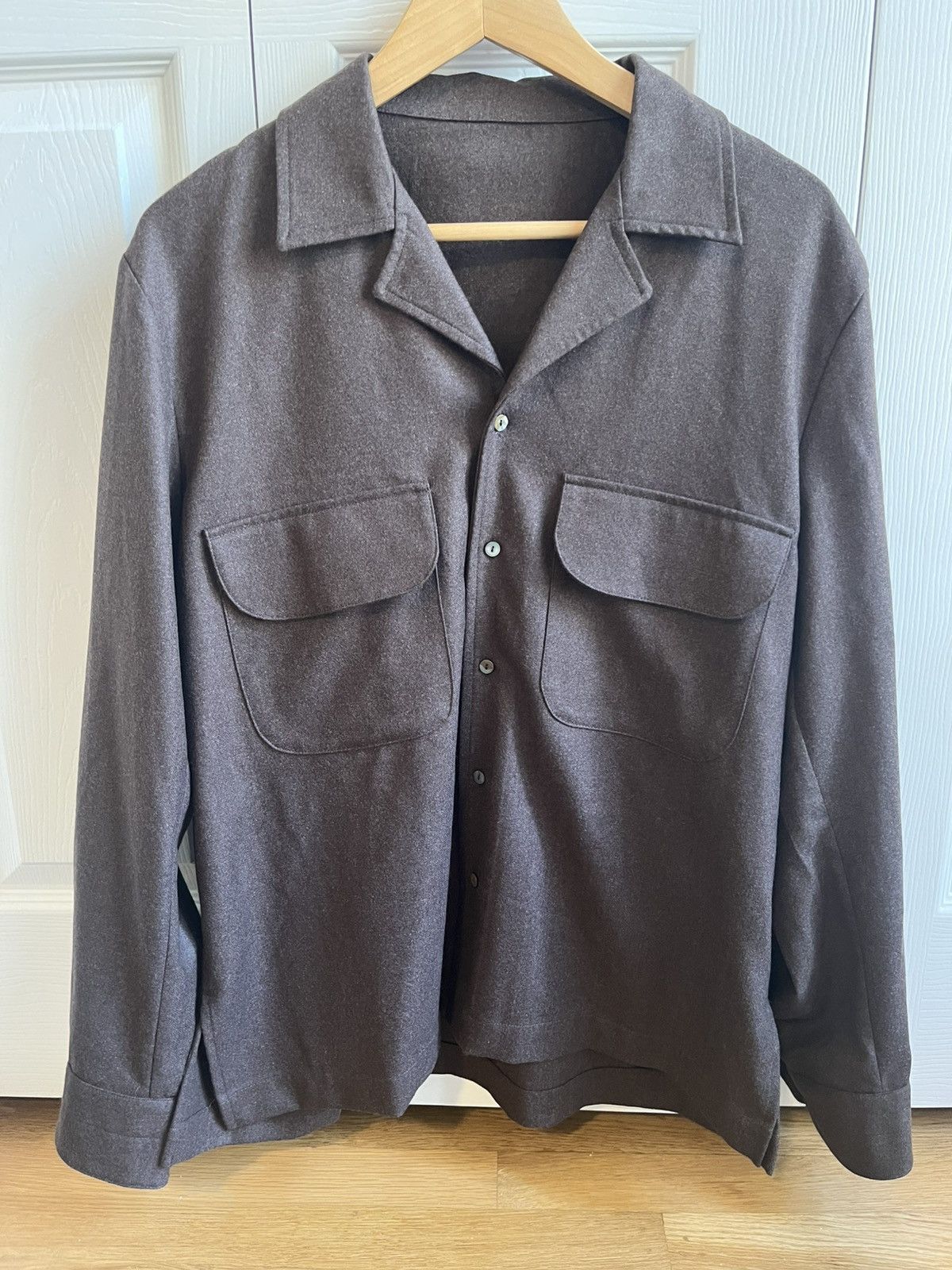 Stoffa Stoffa Long Sleeve Camp Shirt (Wool Flannel) Size US M / EU 48-50 / 2 - 1 Thumbnail