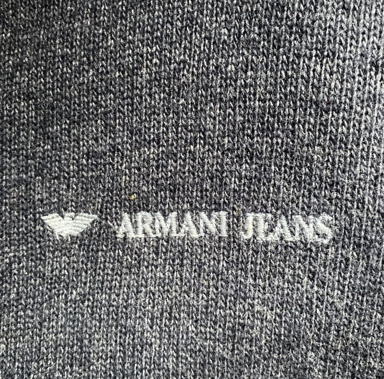 Giorgio Armani Vintage Armani Jeans Men's Navy Wool Sweater Large Italy Size US L / EU 52-54 / 3 - 4 Thumbnail