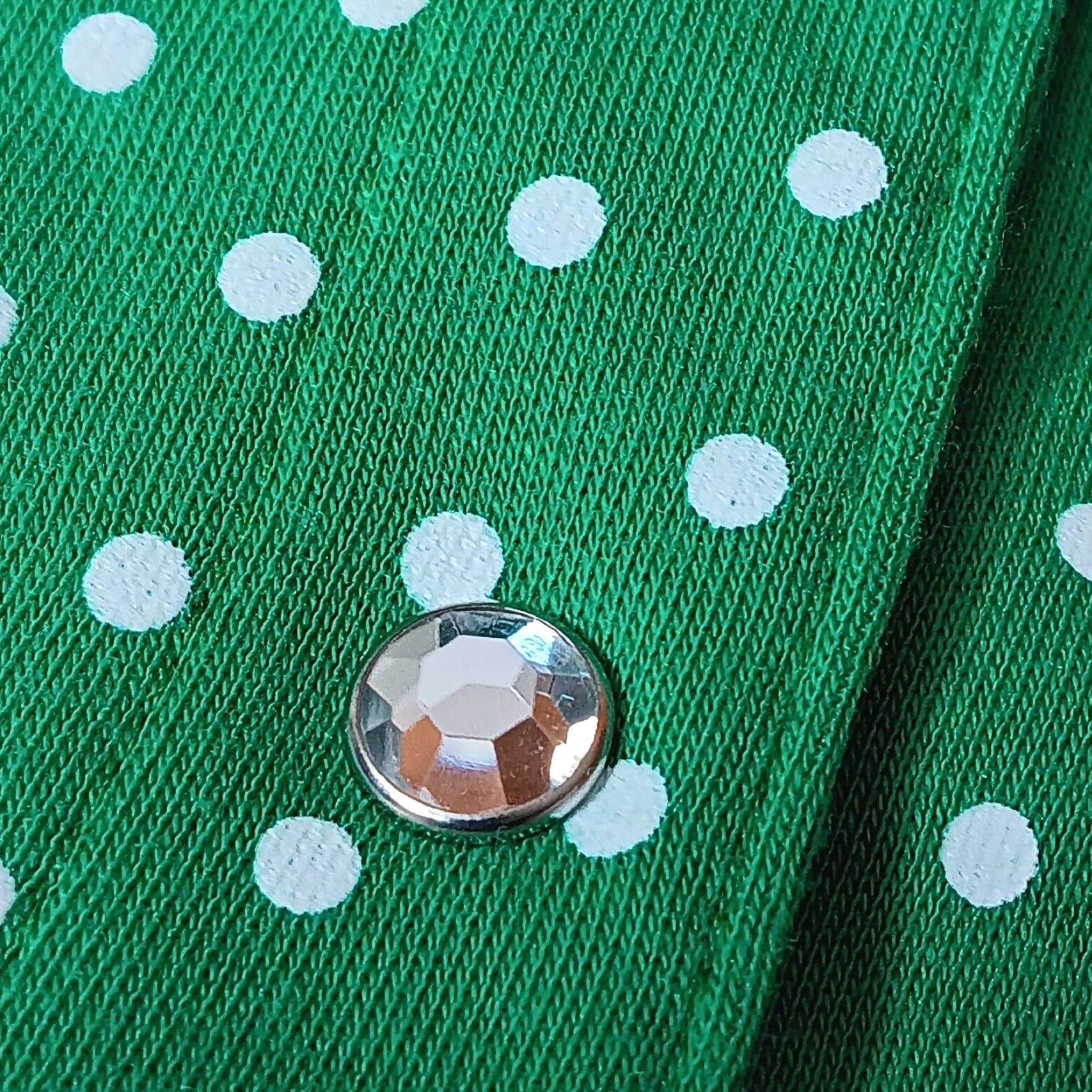 Quacker Factory Quacker Factory Shirt Women XXS Green Polka Dot Snap Up Long Sleeve Cardigan NEW Size XXS / US 00 / IT 34 - 2 Thumbnail