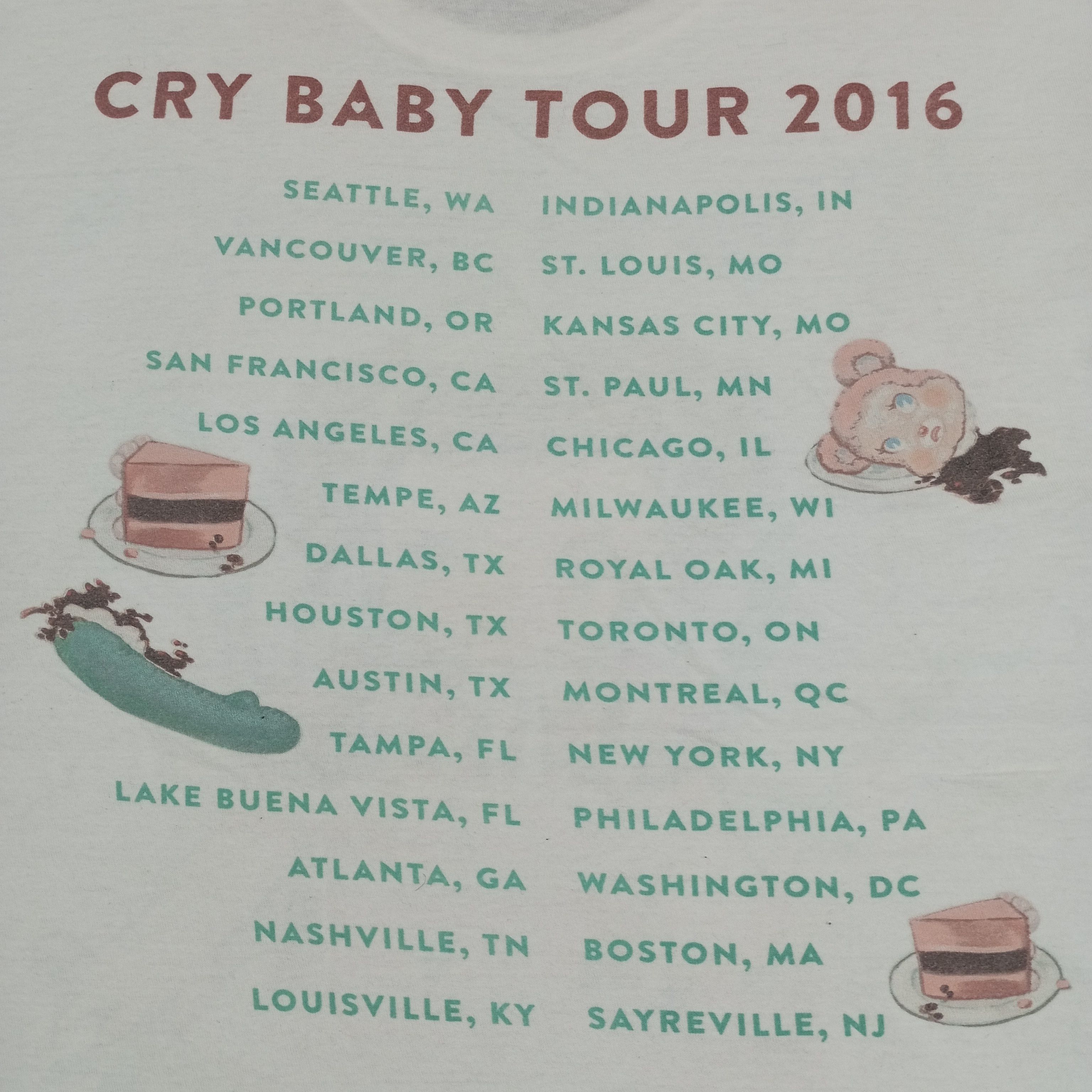 Band Tees × Vintage Melanie Martinez Singer Music Cry Baby Tour 2016 Tshirt Size US M / EU 48-50 / 2 - 4 Thumbnail