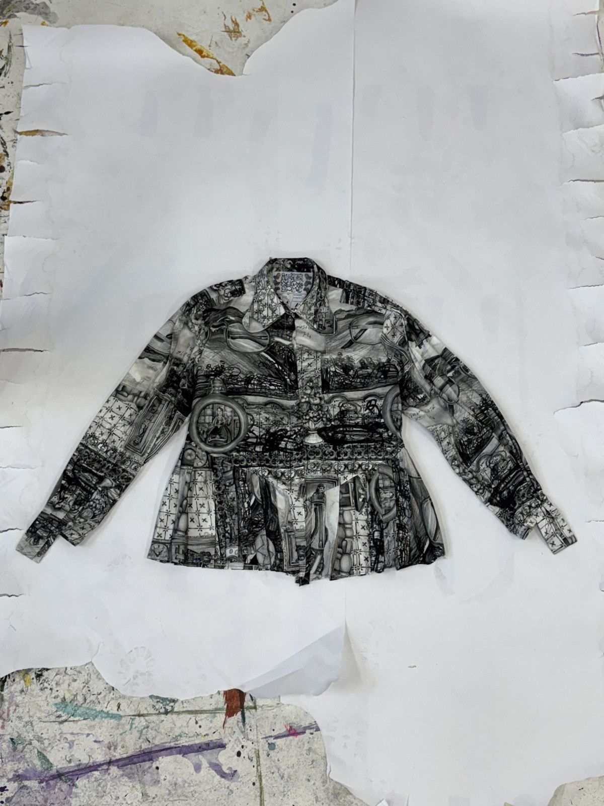 Other Pleated Silk Shirt Size XL / US 12-14 / IT 48-50 - 1 Thumbnail