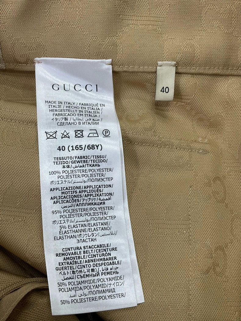 Other Gucci Co-branded khaki colour old flower dark pattern prin Size 26" / US 2 / IT 38 - 5 Thumbnail