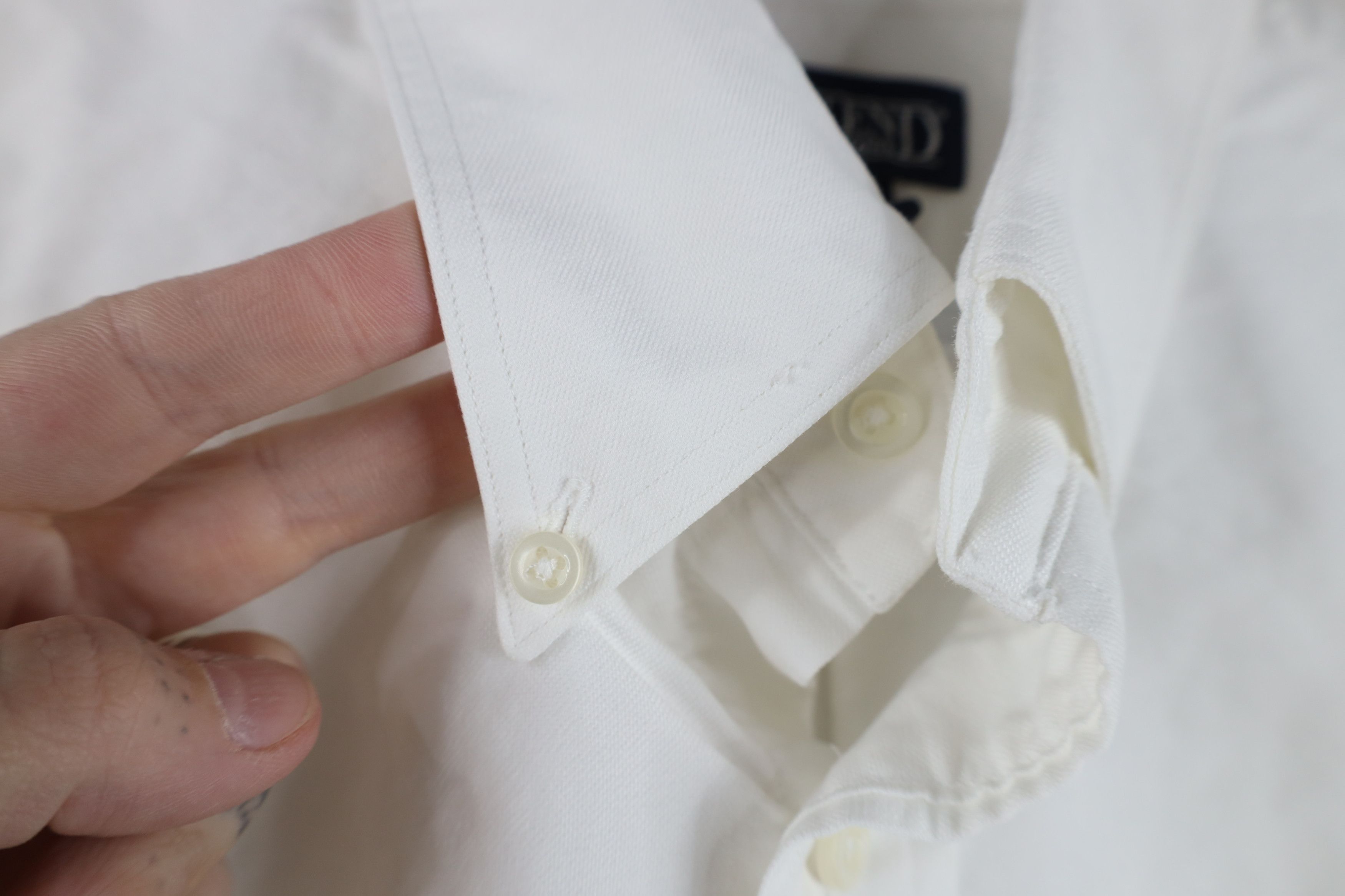 Lands' End Vintage 90s Lands End Collared Button Down Shirt White Size US M / EU 48-50 / 2 - 5 Thumbnail
