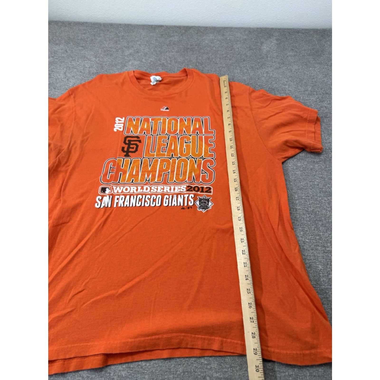 Gildan San Francisco Giants MLB Baseball T-shirt Adult XL Orange NL Champions Tee Size US XL / EU 56 / 4 - 5 Thumbnail