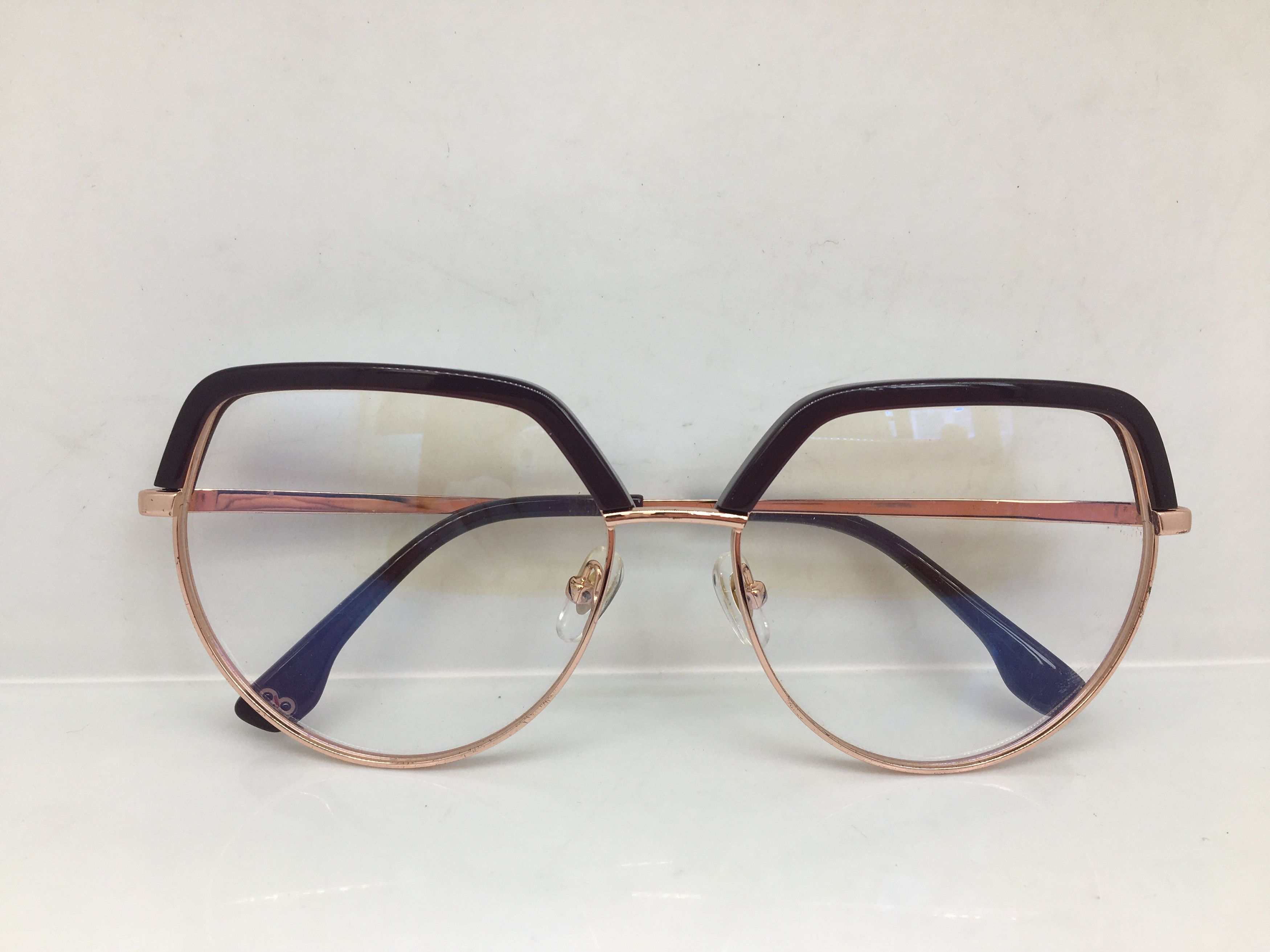 Other Brown Gold Cateye Eyeglasses Frame Size ONE SIZE - 6 Thumbnail
