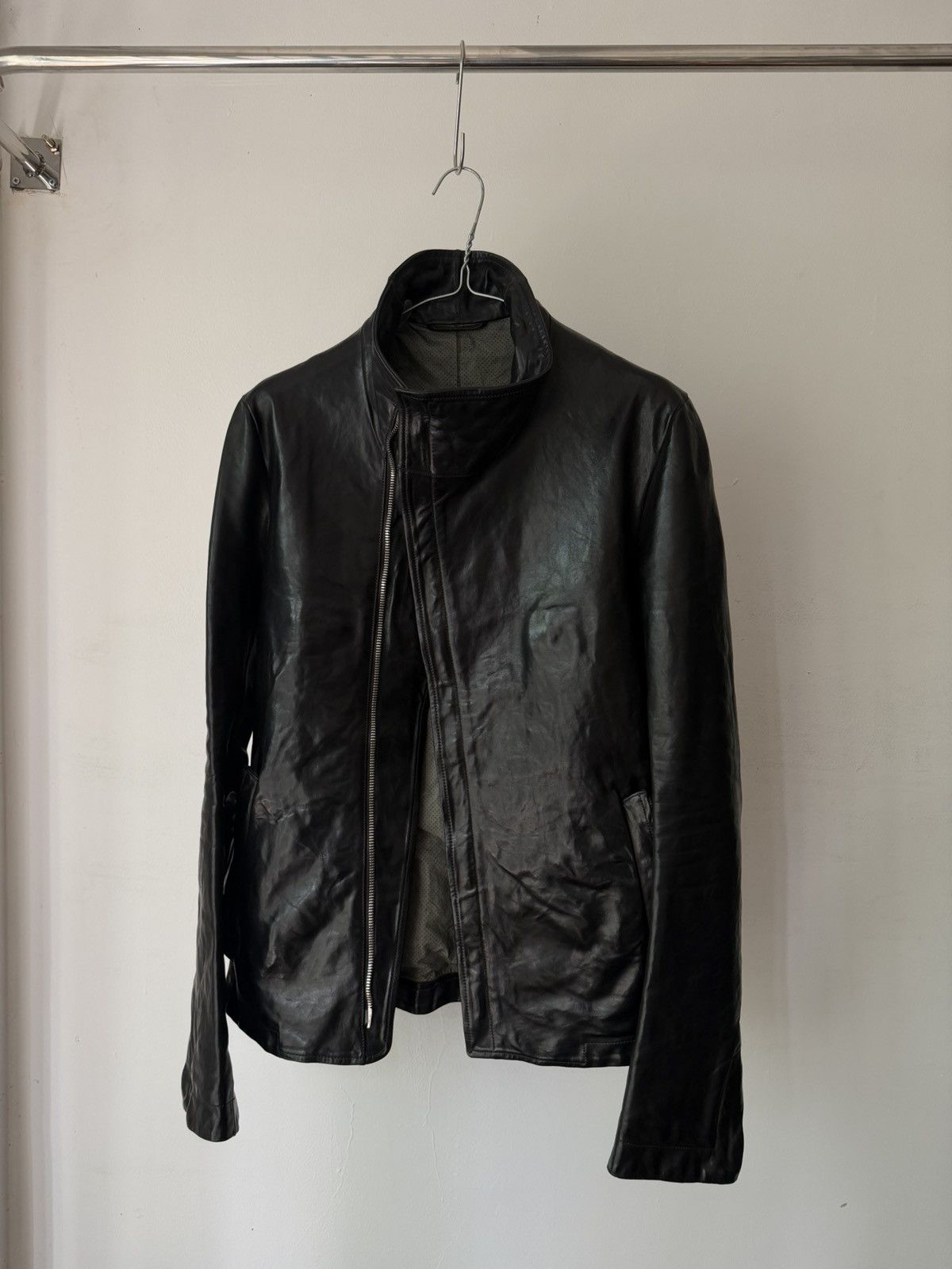 Carol Christian Poell Carol Christian Poell O.D Lined Highneck Leather Jacket Size US S / EU 44-46 / 1 - 2 Thumbnail