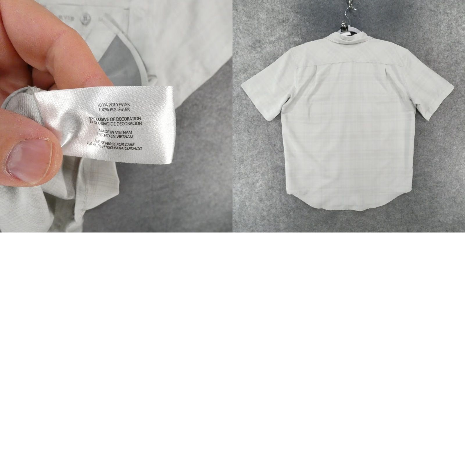 Orvis Orvis Shirt Mens Large Short Sleeve Button-Up Gray Plaid Lightweight Size US L / EU 52-54 / 3 - 9 Thumbnail