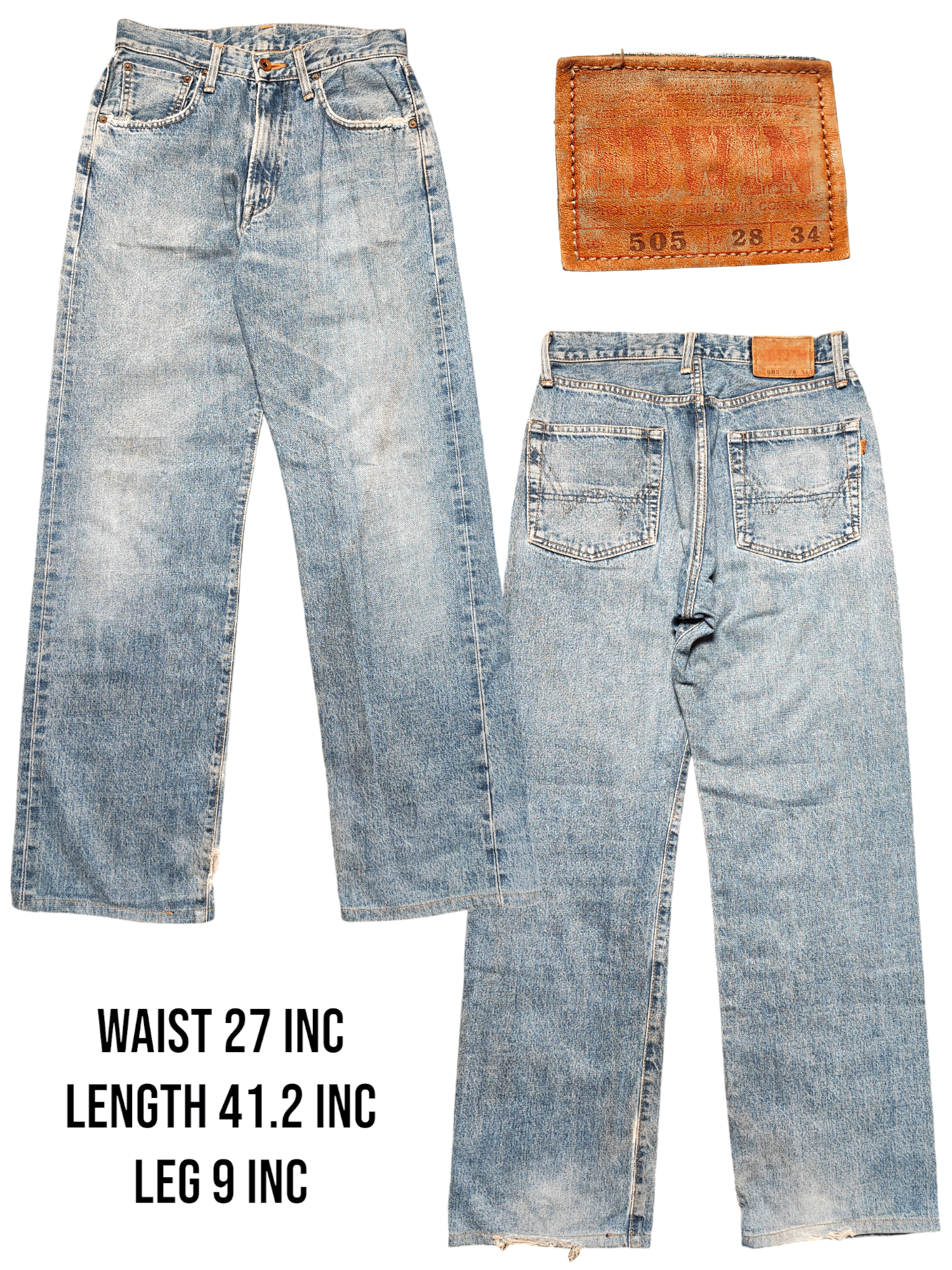 Edwin Edwin 505s Baggy Skate Denim Size US 27 - 1 Thumbnail