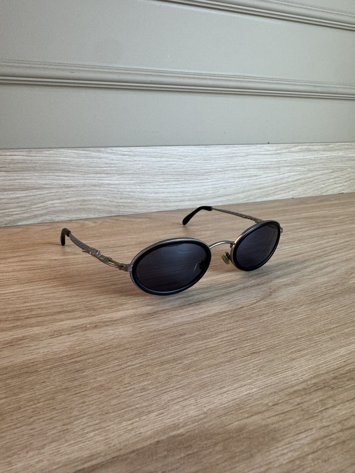 Fossil Y2K Fossil Sunglasses Metal Blue Chrome 2000s Retro Size ONE SIZE - 2 Thumbnail