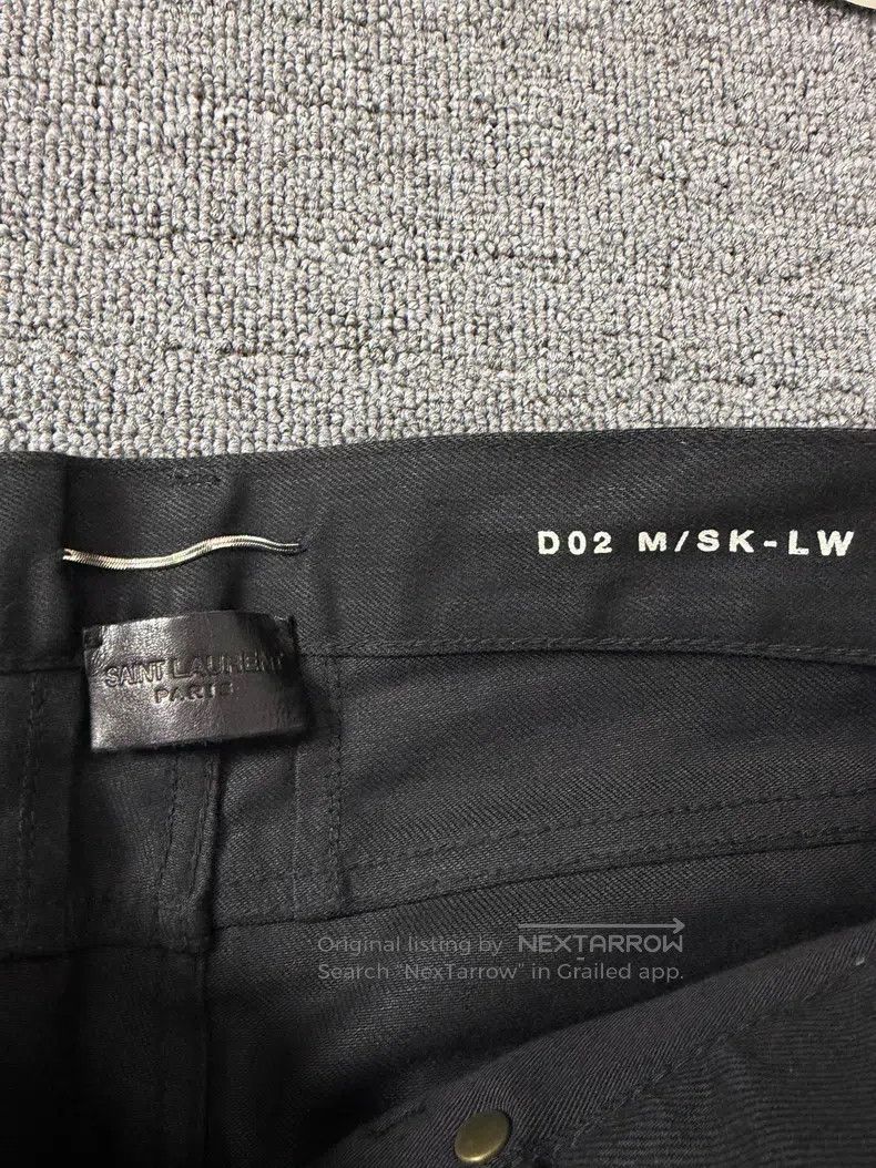 Saint Laurent Paris Saint Laurent Paris Black distressed denim jeans Size US 29 - 5 Thumbnail