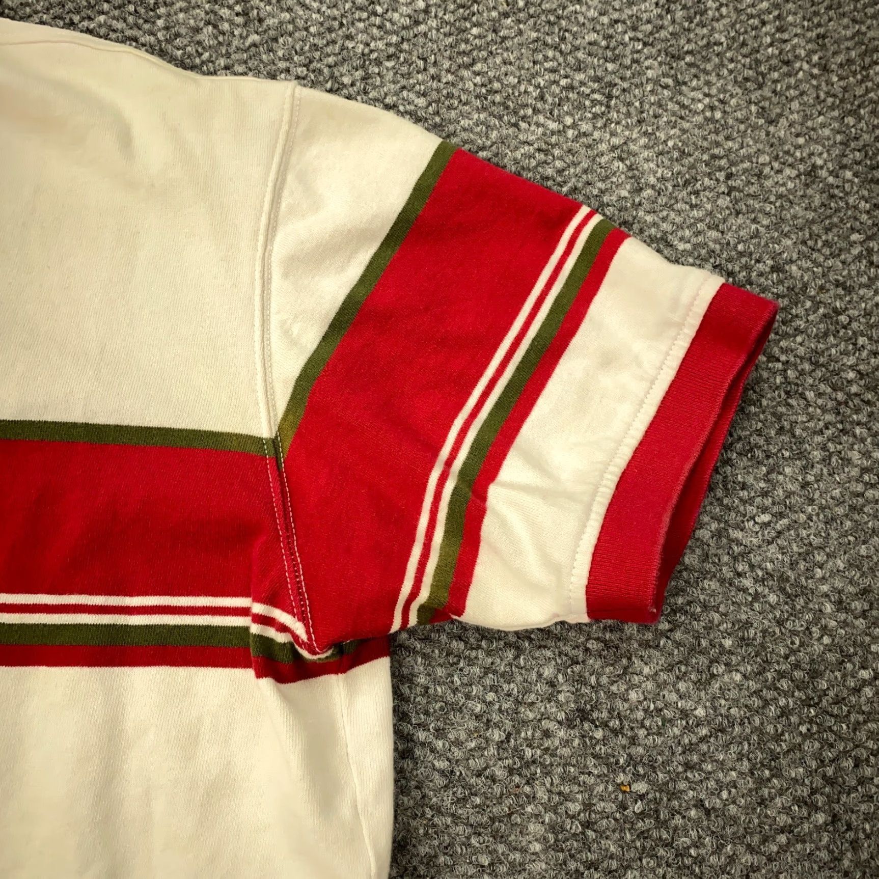 Rocawear VINTAGE Rocawear Polo Shirt Mens 2XL White Striped Short Sleeve Collared 2XL Grunge Hip Hop Urban Mens Size US XXL / EU 58 / 5 - 6 Thumbnail