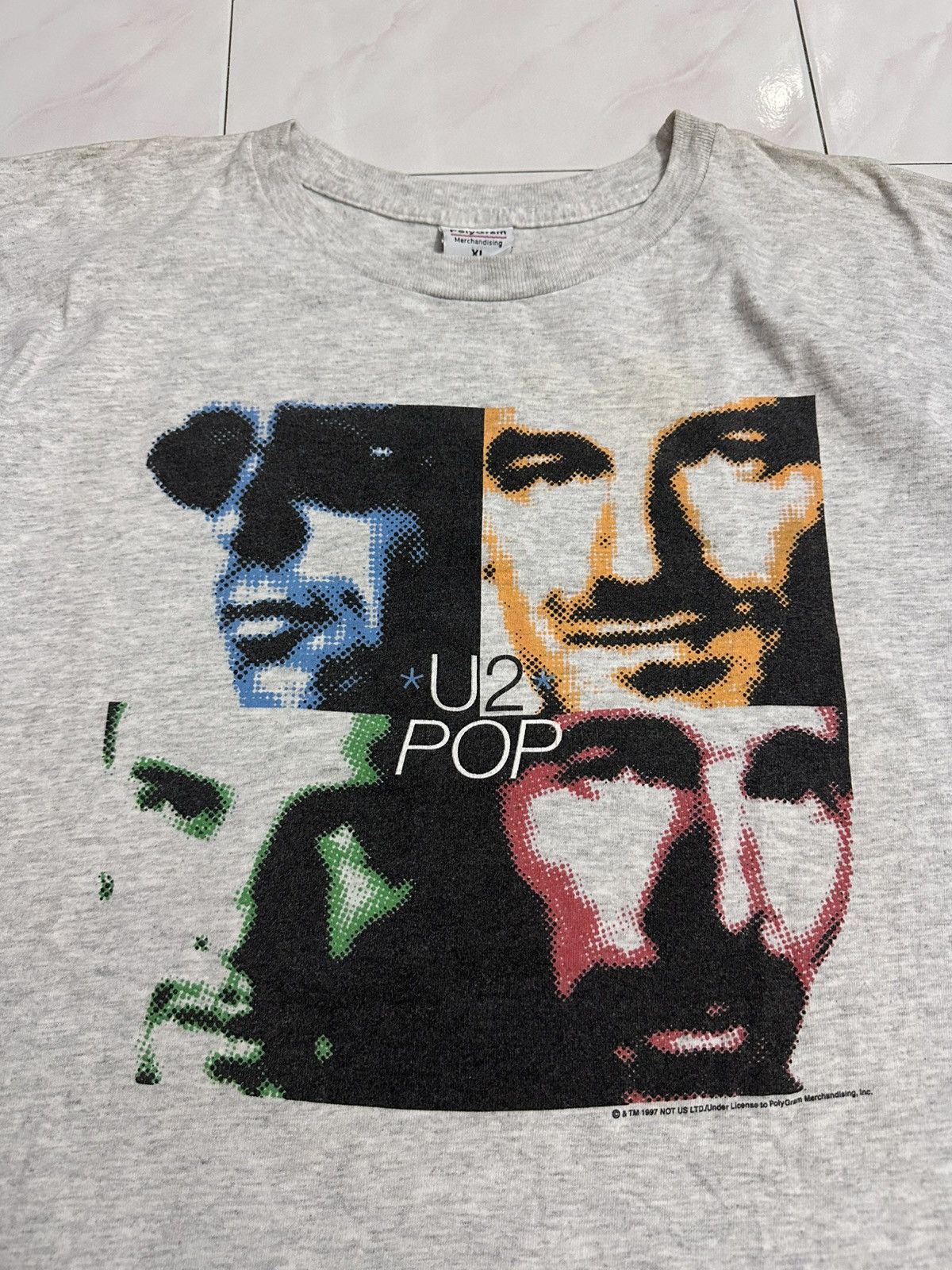 Rick Owens Crazy 1997s U2 Pop Mart Tour Band Short Sleeve T Shirt RHCP Size US XL / EU 56 / 4 - 3 Thumbnail