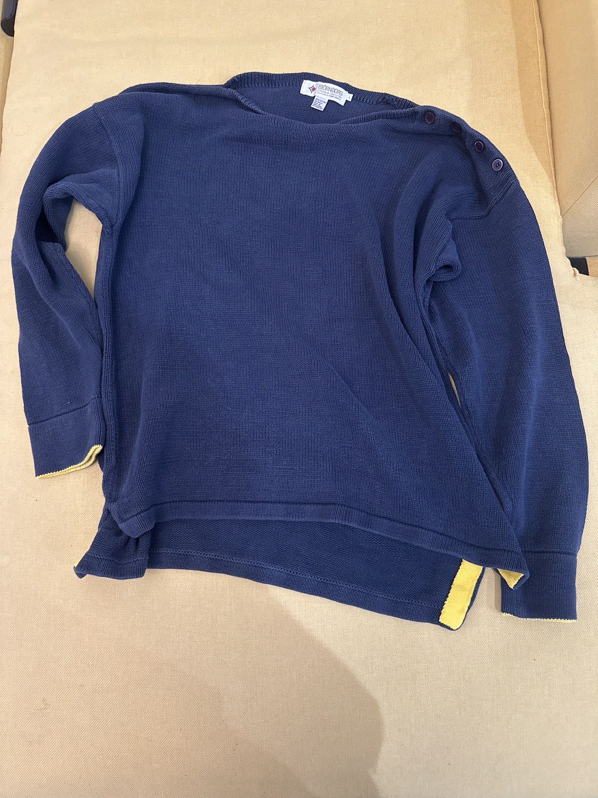 Bjorn Borg Bjorn Borg Vintage Wide Neck Sweater Size US L / EU 52-54 / 3 - 1 Thumbnail