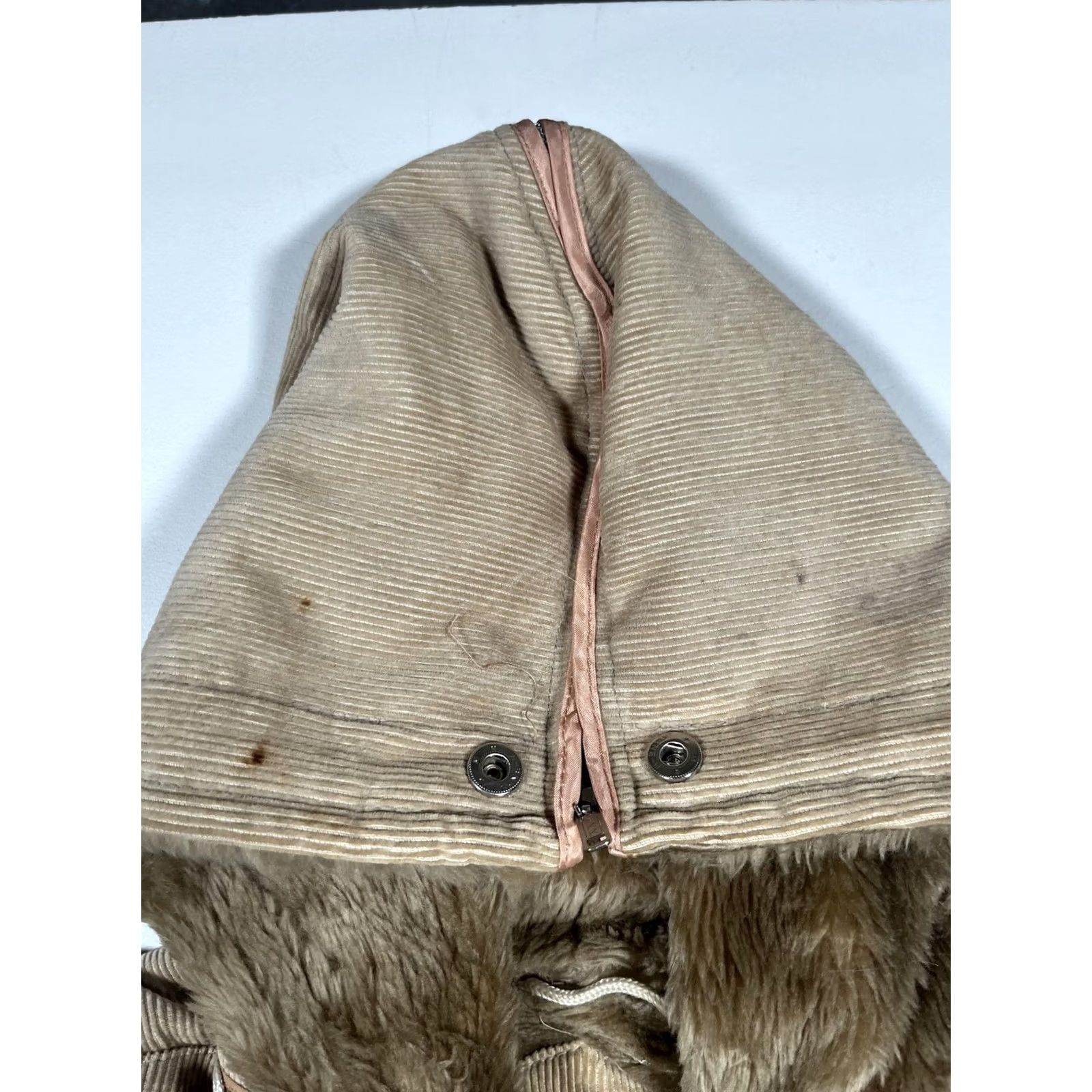 Vintage VINTAGE Hi-Gear Coat Mens M Beige Corduroy Hooded Fur Lined Winter Parka Size US M / EU 48-50 / 2 - 5 Thumbnail