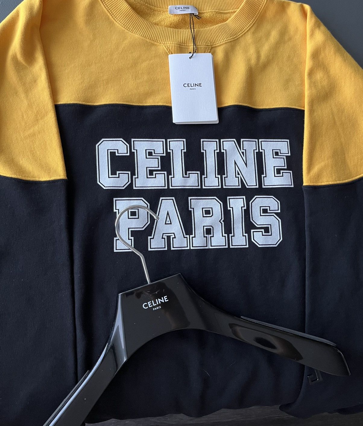 Celine × Hedi Slimane Super Runway Celine By Hedi Logo Sweatshirt Brand New Size US XL / EU 56 / 4 - 19 Thumbnail