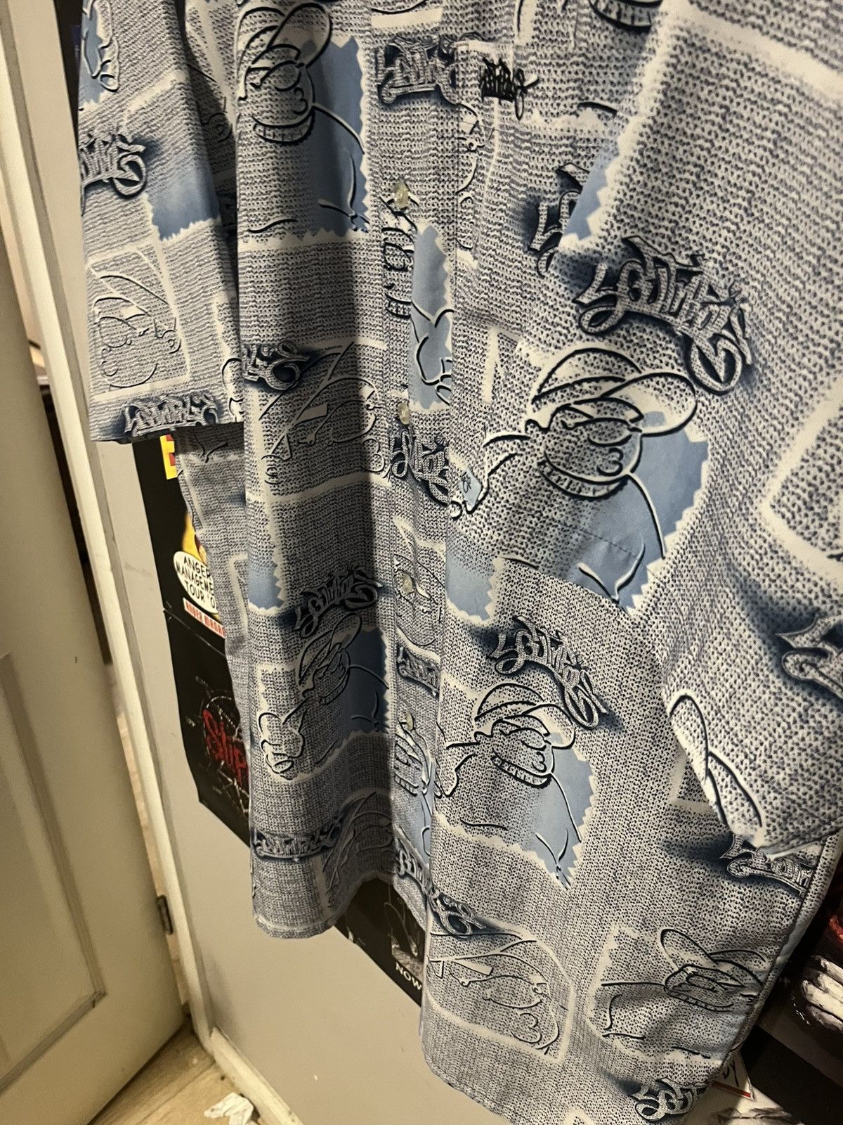 Southpole Y2K 2000 SouthPole Graffiti Gangster Oversized Button Down Size US XL / EU 56 / 4 - 3 Thumbnail