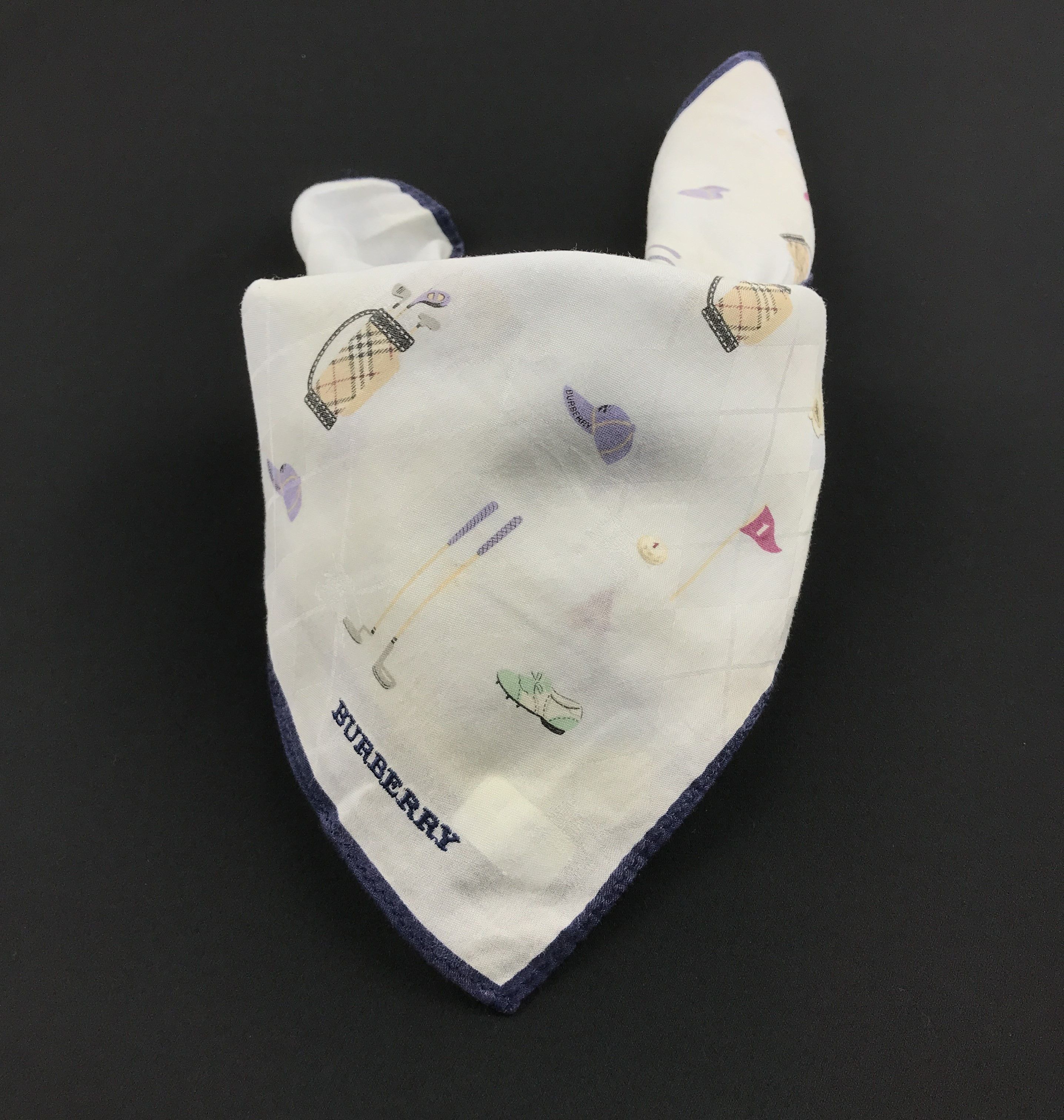 Burberry × Vintage Vintage Burberry Bandana Neckerchief Handkerchief Size ONE SIZE - 4 Thumbnail