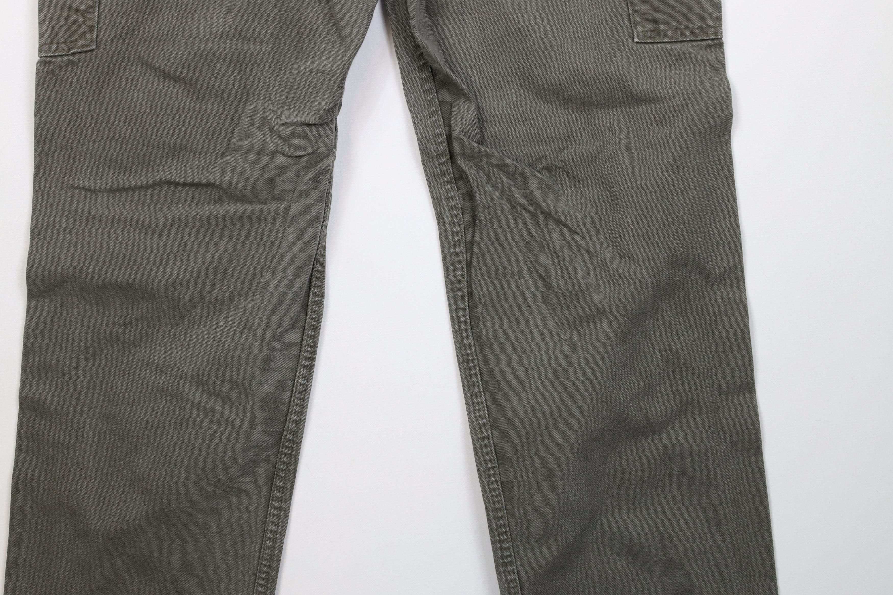 Carhartt Vintage Y2K Carhartt Wide Leg Dungaree Pants Moss Green Size US 34 / EU 50 - 13 Thumbnail