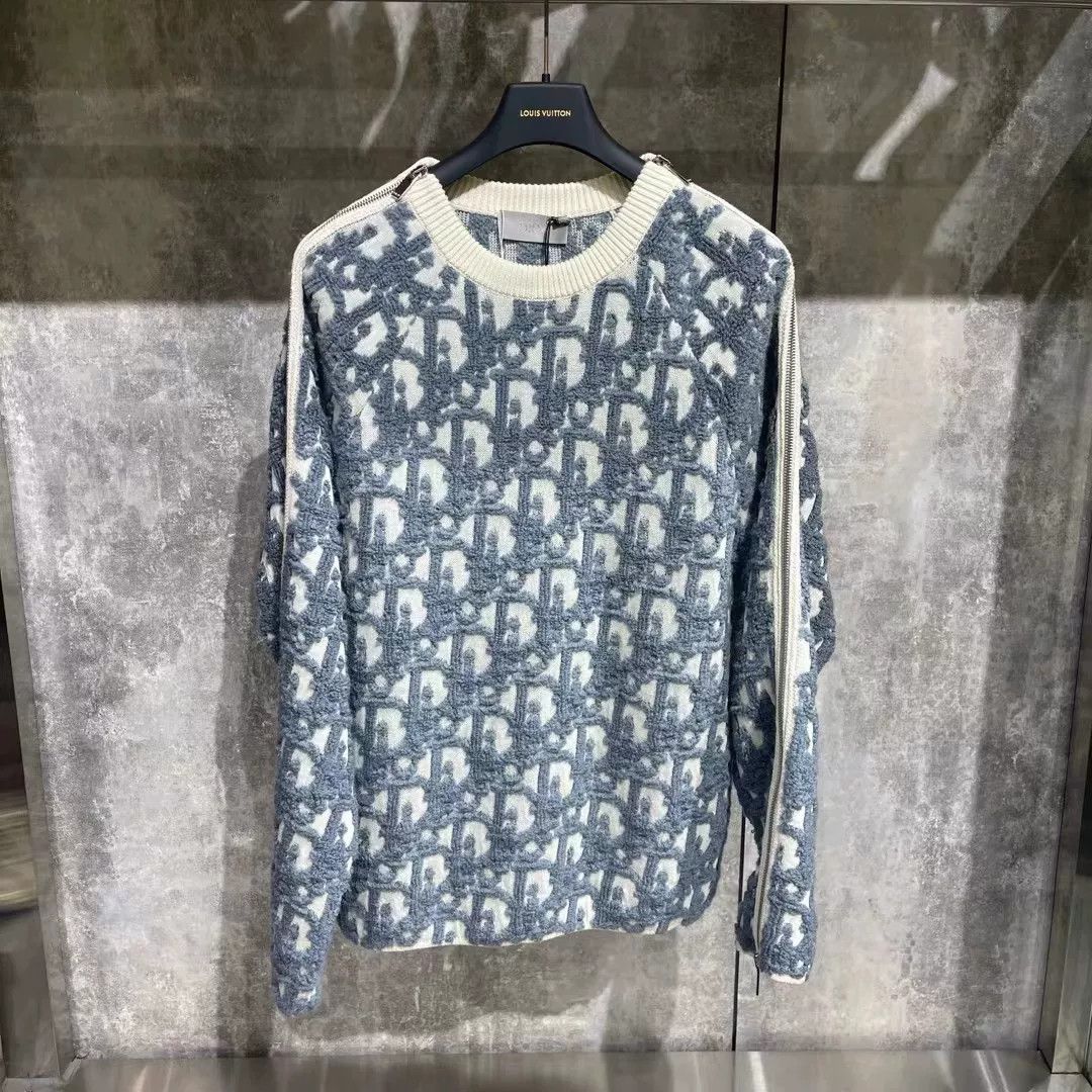 Dior dior logo print zip-up sweater Size US M / EU 48-50 / 2 - 1 Thumbnail