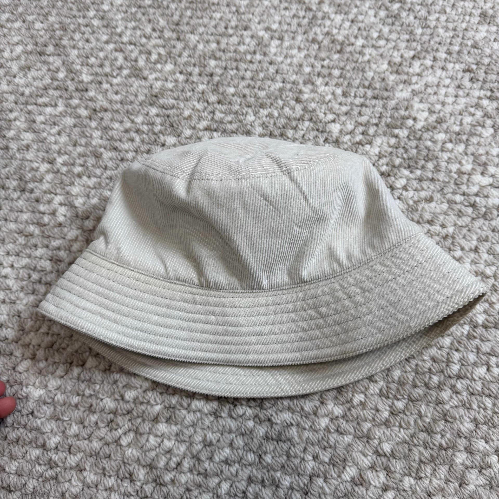 Prada PRADA Enamel Corduroy Men's Oatmeal Fisherman Hat Size ONE SIZE - 2 Thumbnail