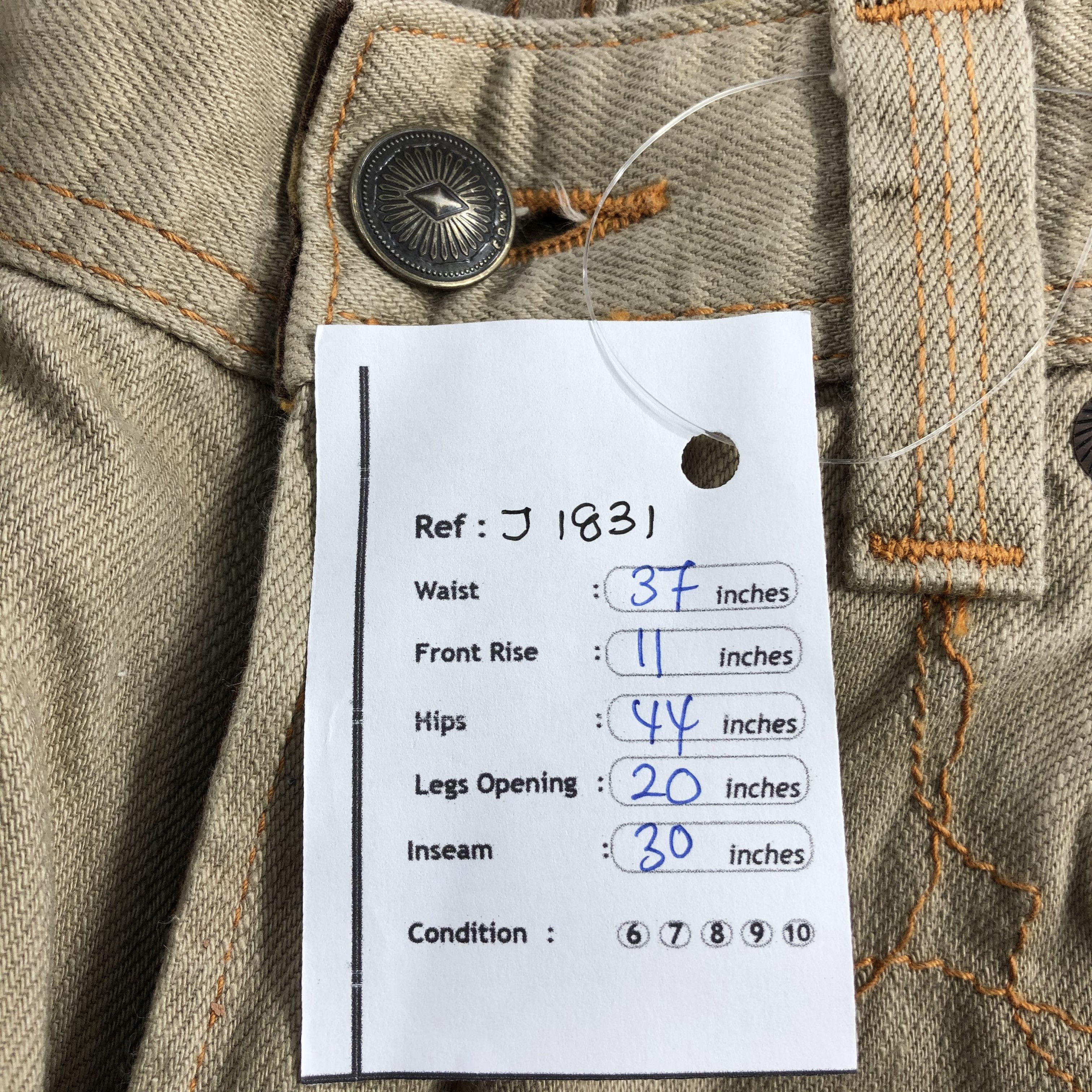 Edwin Vintage Edwin Jeans-J1831 Size US 37 - 11 Thumbnail