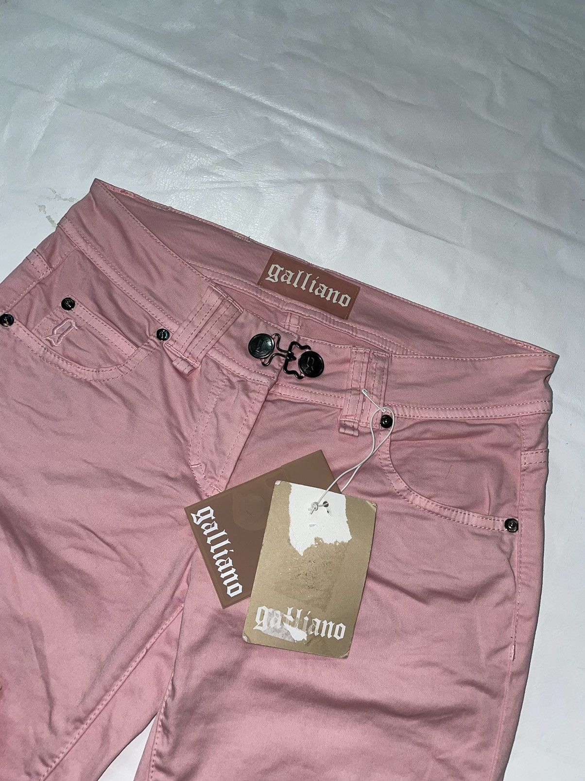 Japanese Brand × John Galliano John Galliano avantgarde pink jeans Size 27" / US 4 / IT 40 - 5 Thumbnail
