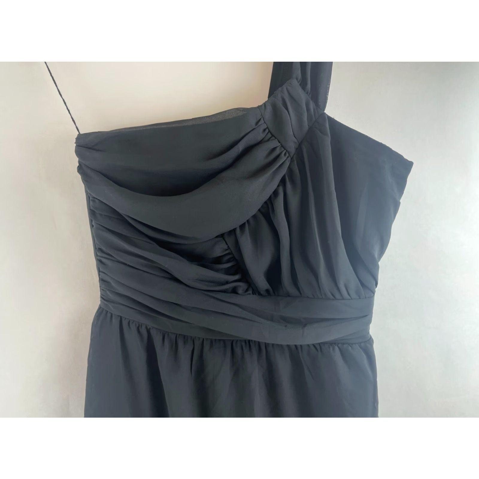 Vintage dELiA*s Dress Women’s 3/4 Black One Shoulder Above the Knee Party/Cocktail Sleeveless Short Bodycon Size XS / US 0-2 / IT 36-38 - 4 Thumbnail