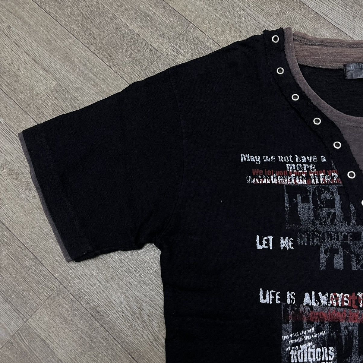 If Six Was Nine × KMRii × Le Grande Bleu (L.G.B.) Crazy Y2K Collins Poem Gothic Lolita Punks LGB Style Tee Size US M / EU 48-50 / 2 - 7 Thumbnail