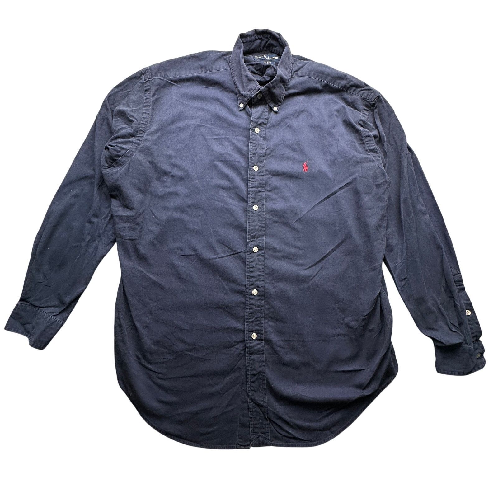 Ralph Lauren Ralph Lauren Blake Twill Button Down Shirt Mens Large Navy Size US L / EU 52-54 / 3 - 1 Thumbnail