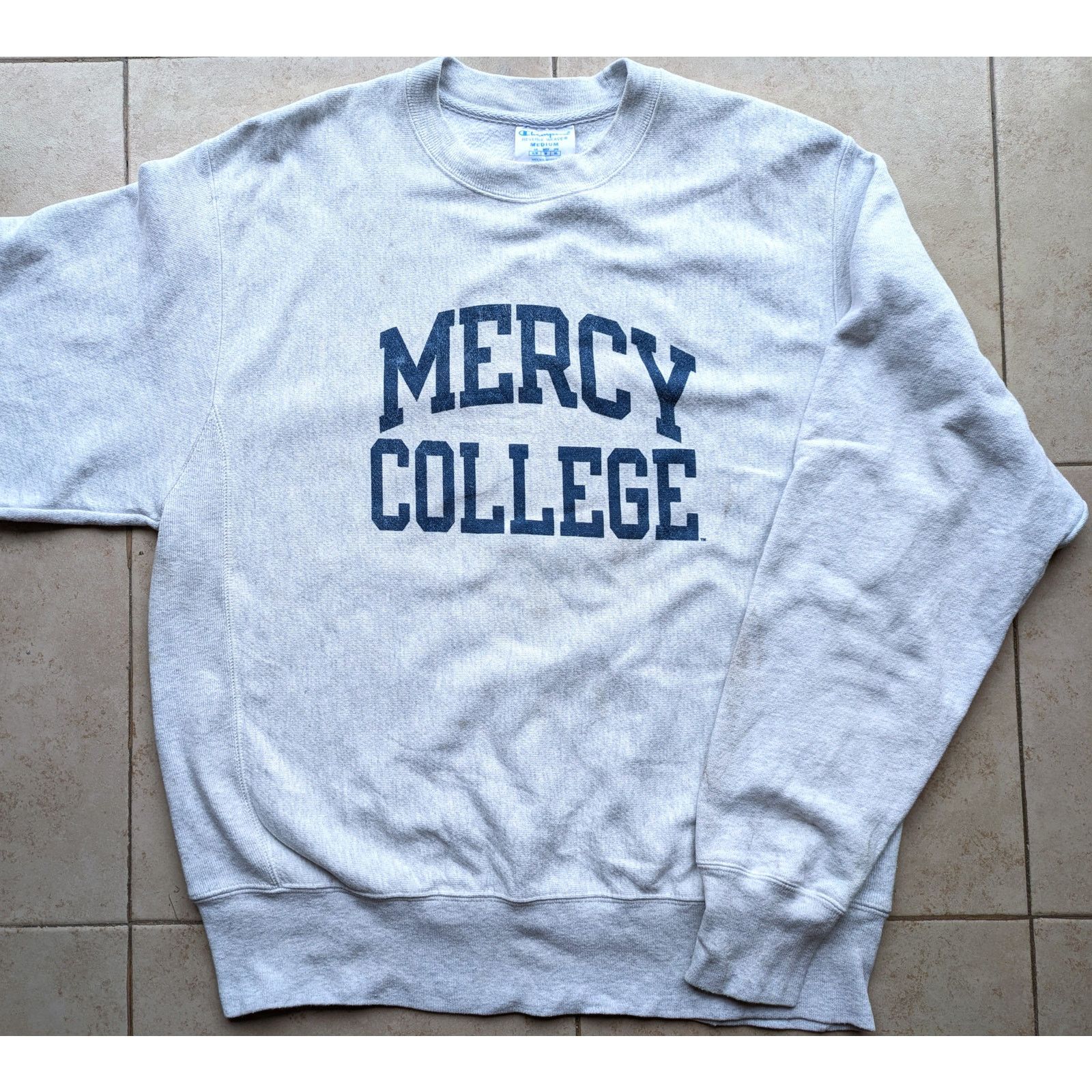 Champion Mercy College NY Mavericks 2000s REVERSE WEAVE M gray vtg Size US M / EU 48-50 / 2 - 2 Thumbnail