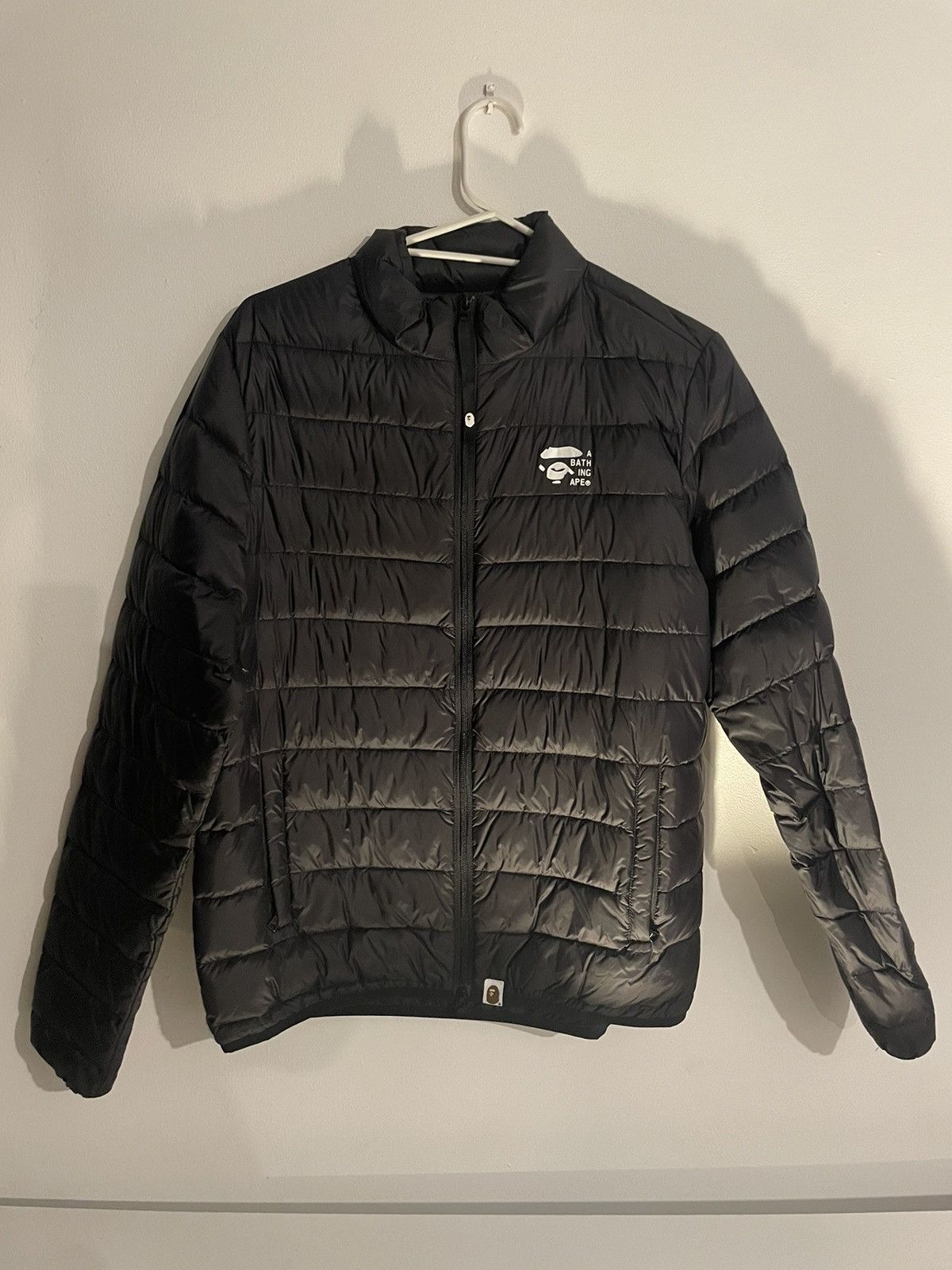 Bape light down jacket best sale