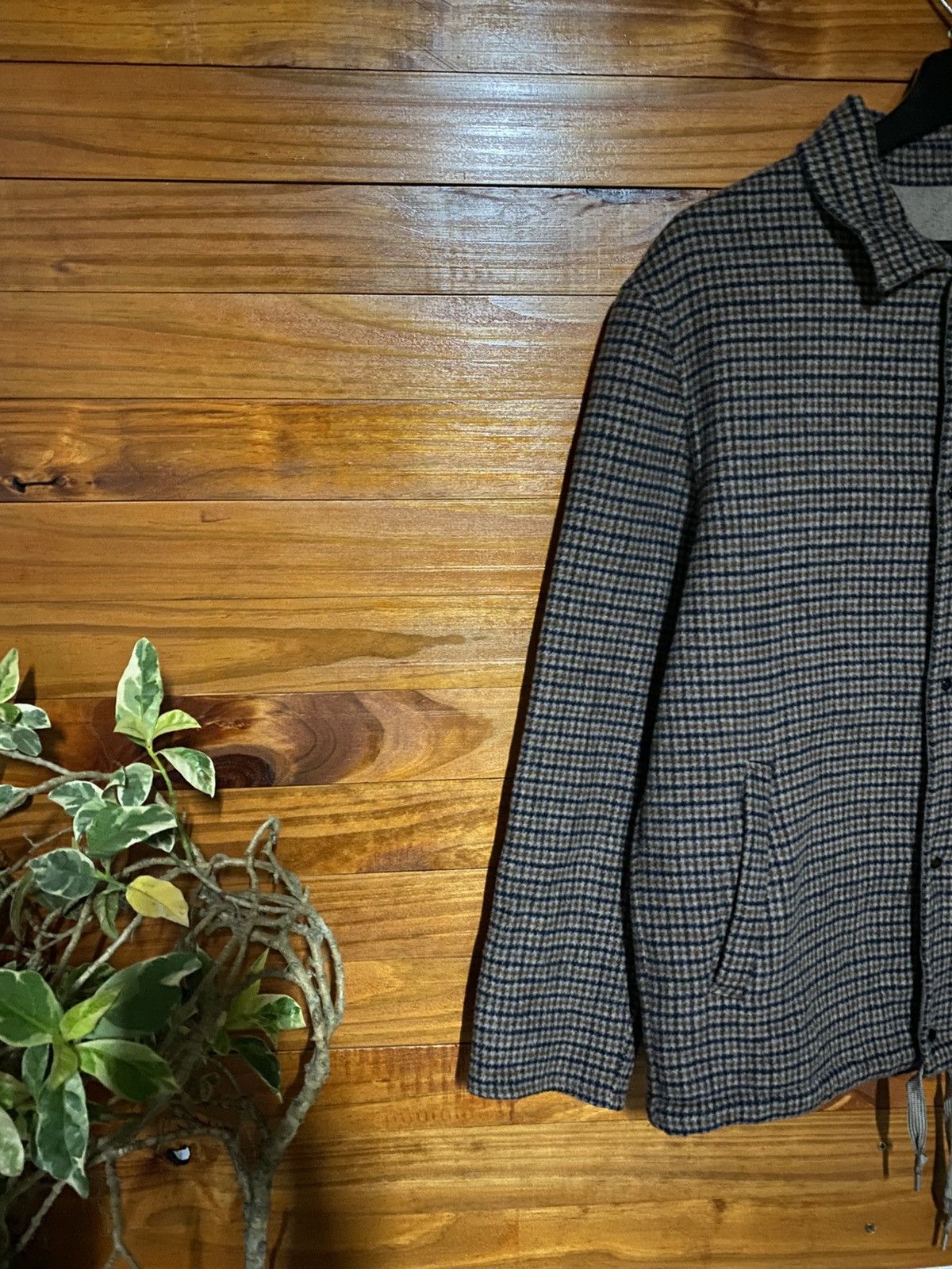 SSENSE Sense of Place by URBAN RESEARCH Checked Wool Jacket – Brown Size US M / EU 48-50 / 2 - 7 Thumbnail